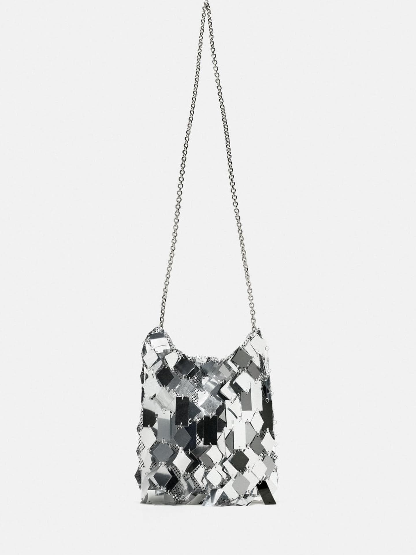 Silberne Tasche