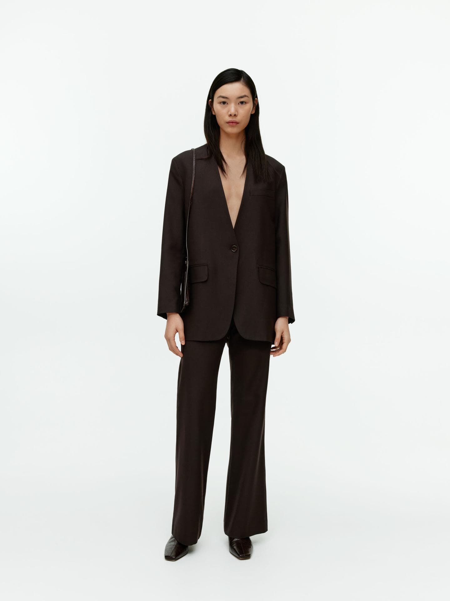 Arket brauner Zweiteiler mit Hose und Blazer