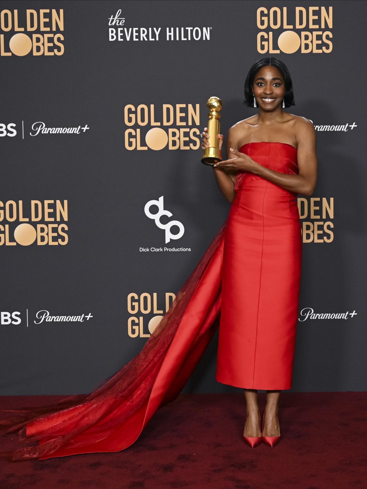 Ayo Edebiri auf den Golden Globes 2024