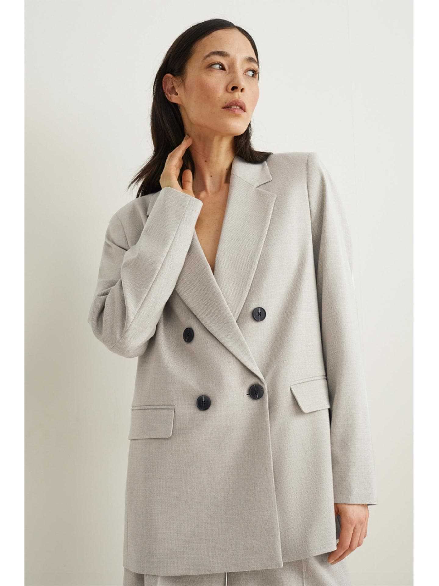 Cremefarbener Blazer von C&A