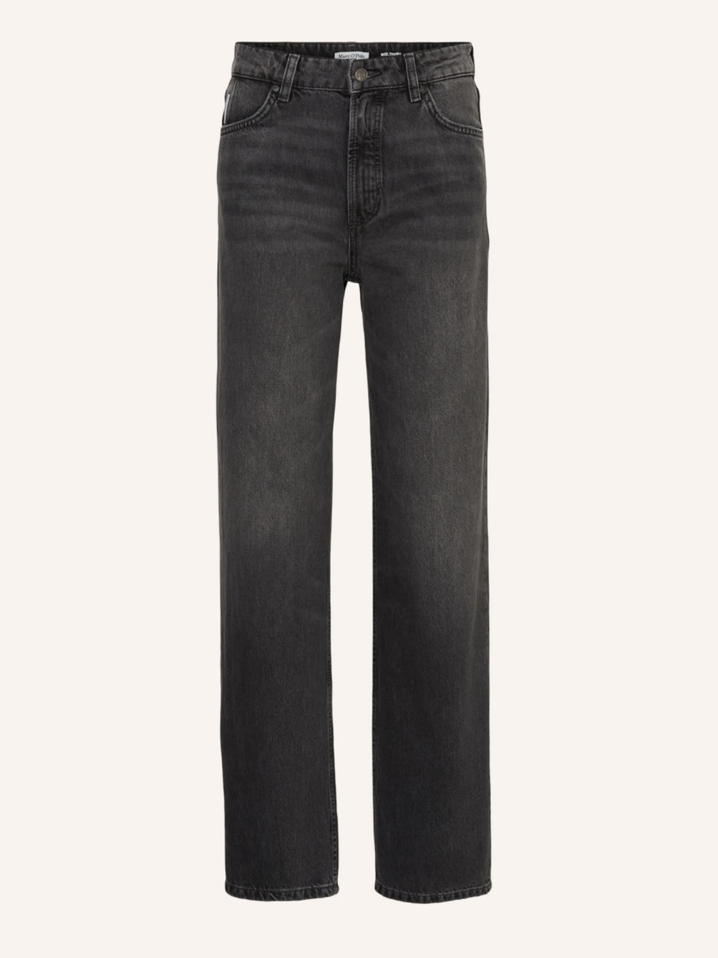 Jeans in Dunkelgrau Wide Leg Jeans von Marc O'Polo mit weitem Bein und hohem Bund
