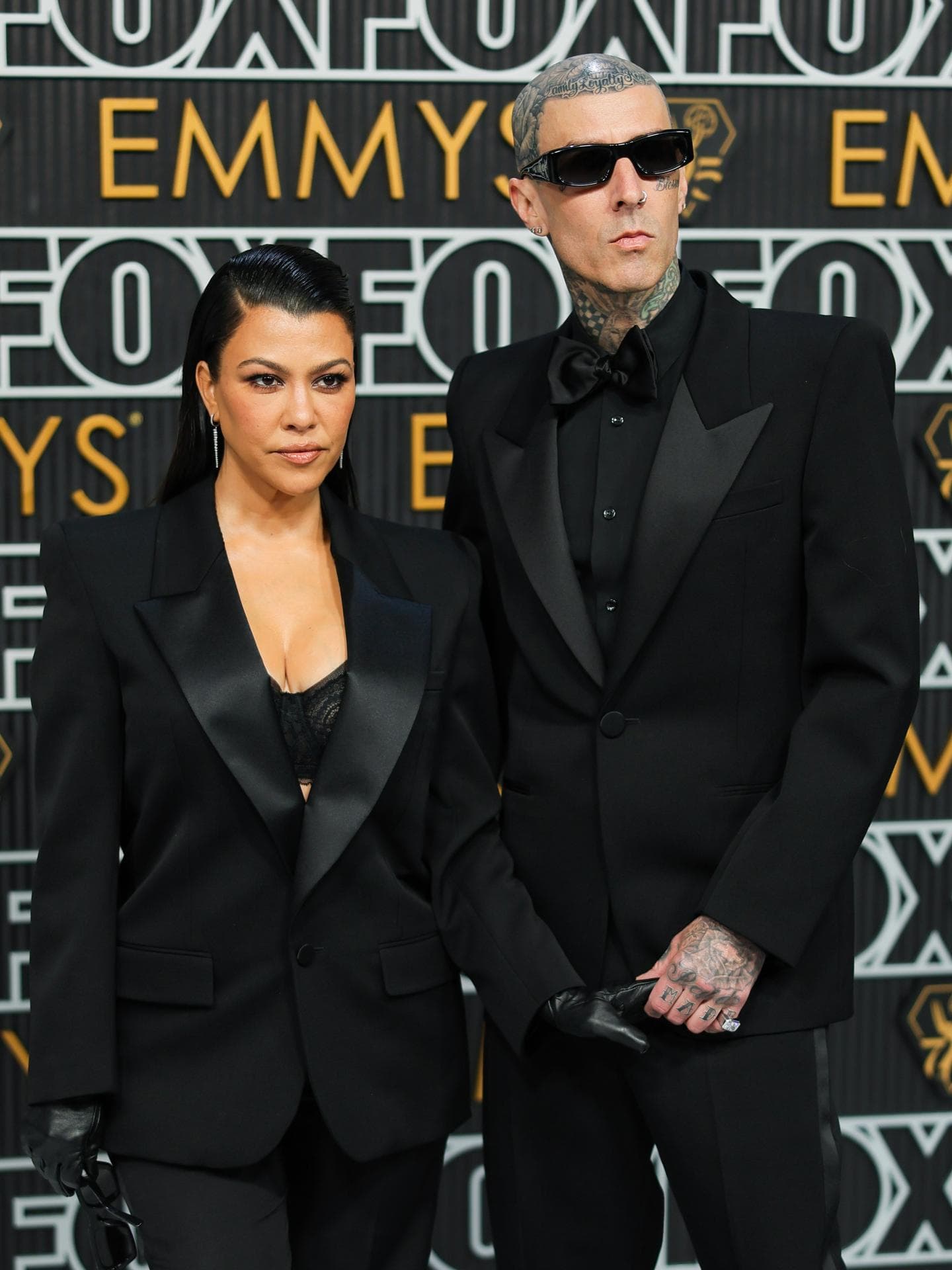 Kourtney Kardashian and Travis Barker Emmys 2024