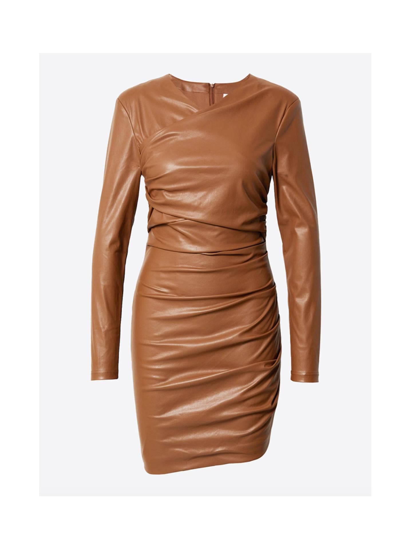 Lederkleid mit Raffungen von About You
