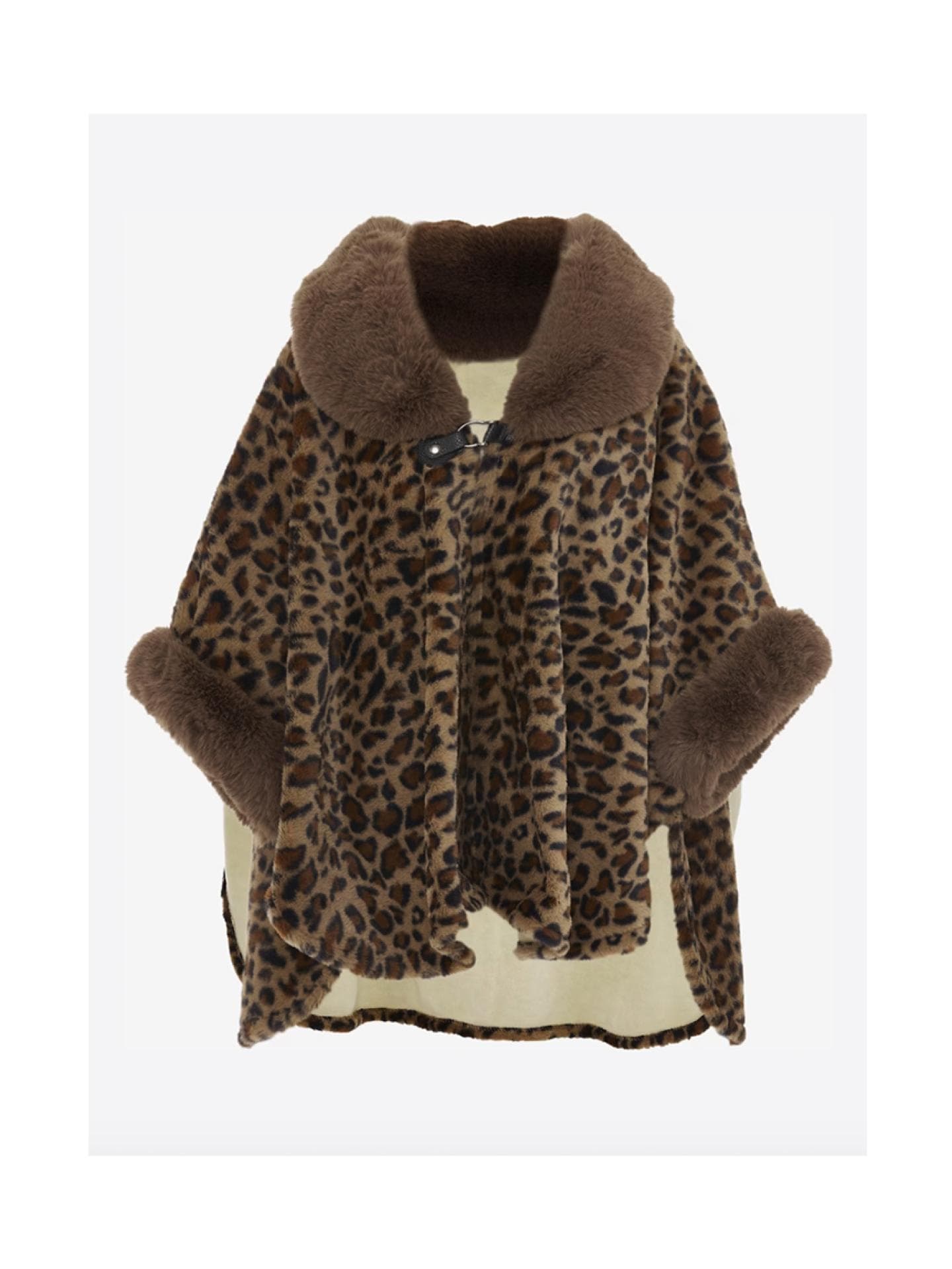 Poncho mit Leo-Print von Imala