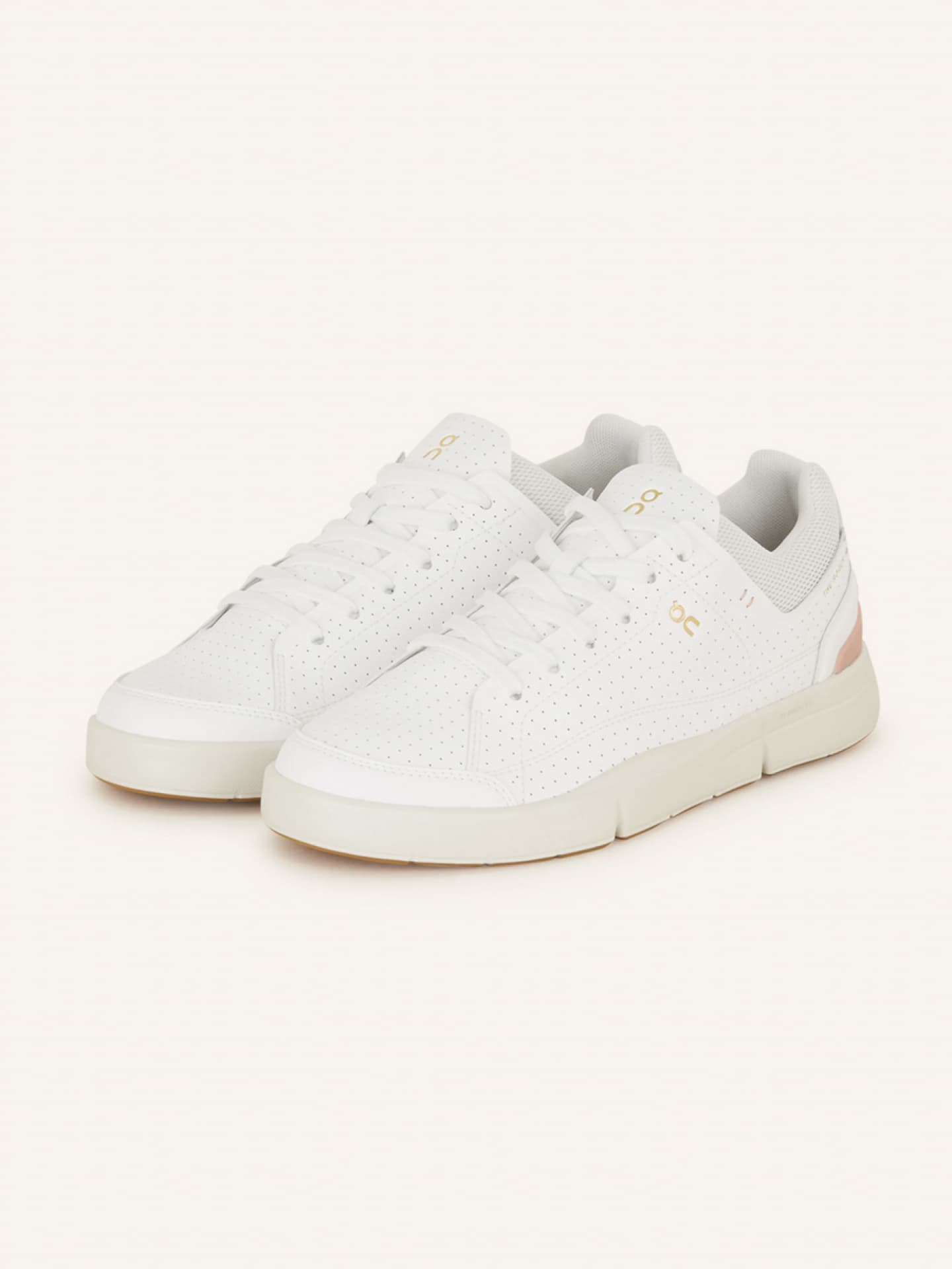 Sneaker von On in Weiß Veganes Leder mit feiner Narbung und Textil