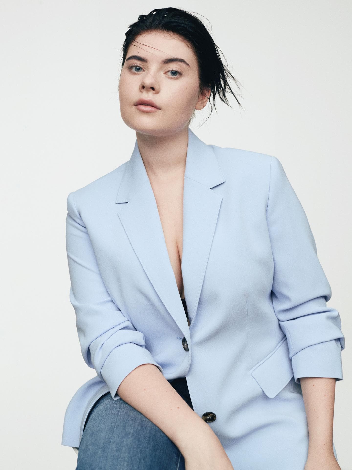 Supersüß – und superbequem! Wir lieben den Blazer aus stretchiger Baumwolle.