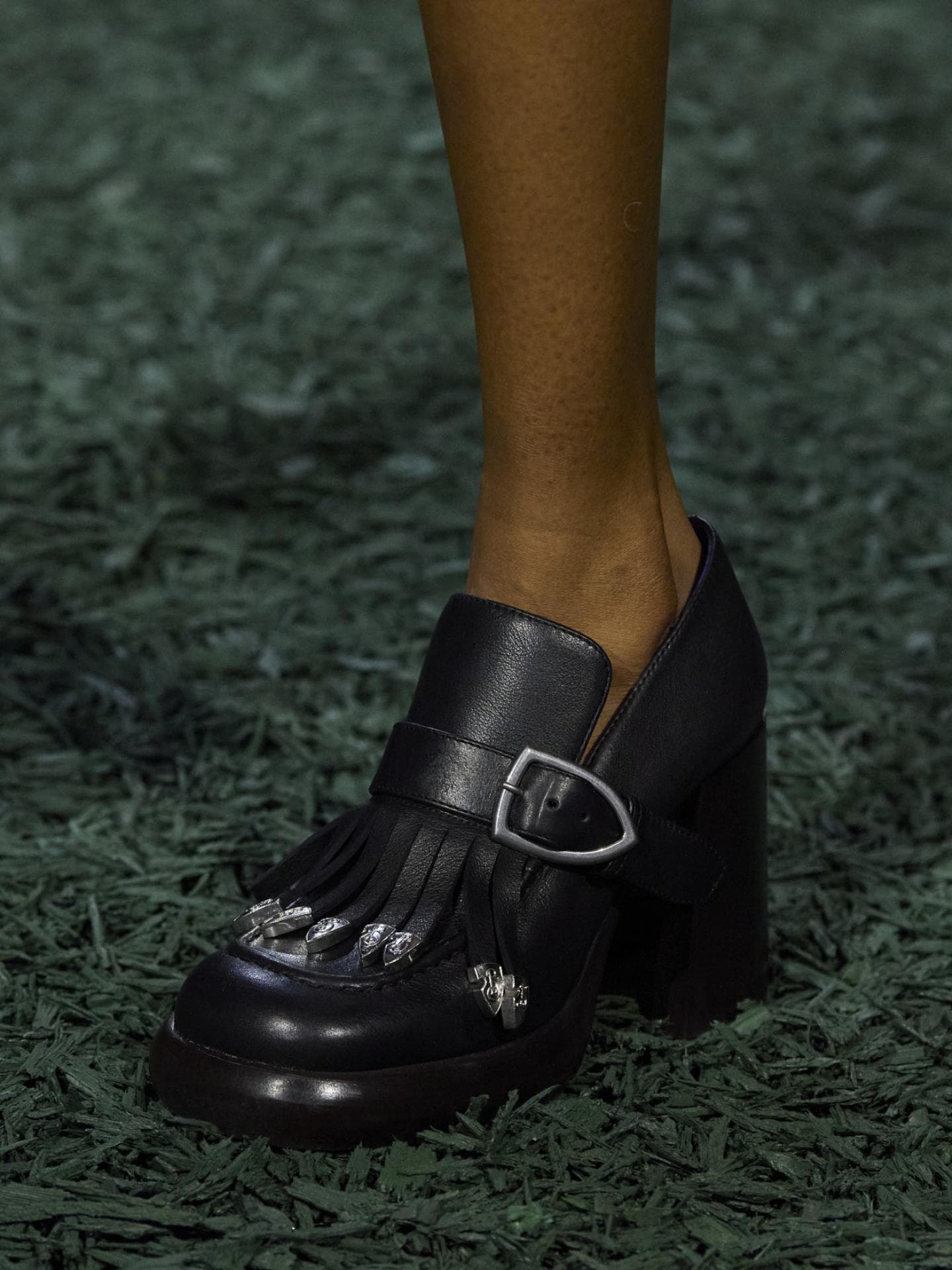 Schwarze Fransen-Schuhe Burberry Schwarze Fransen-Schuhe Burberry