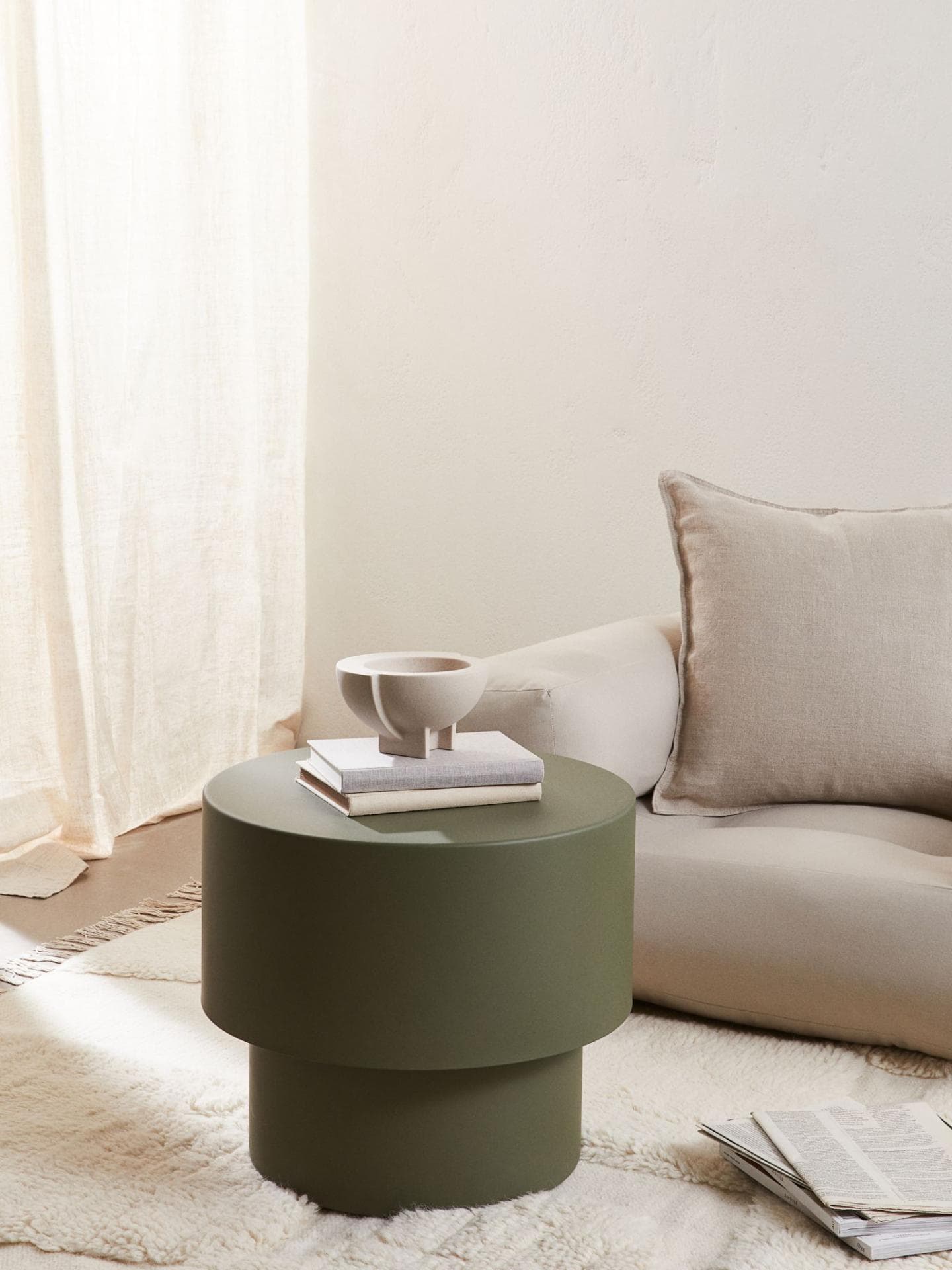 Beistelltisch in Grün aus Metall von H&M Home