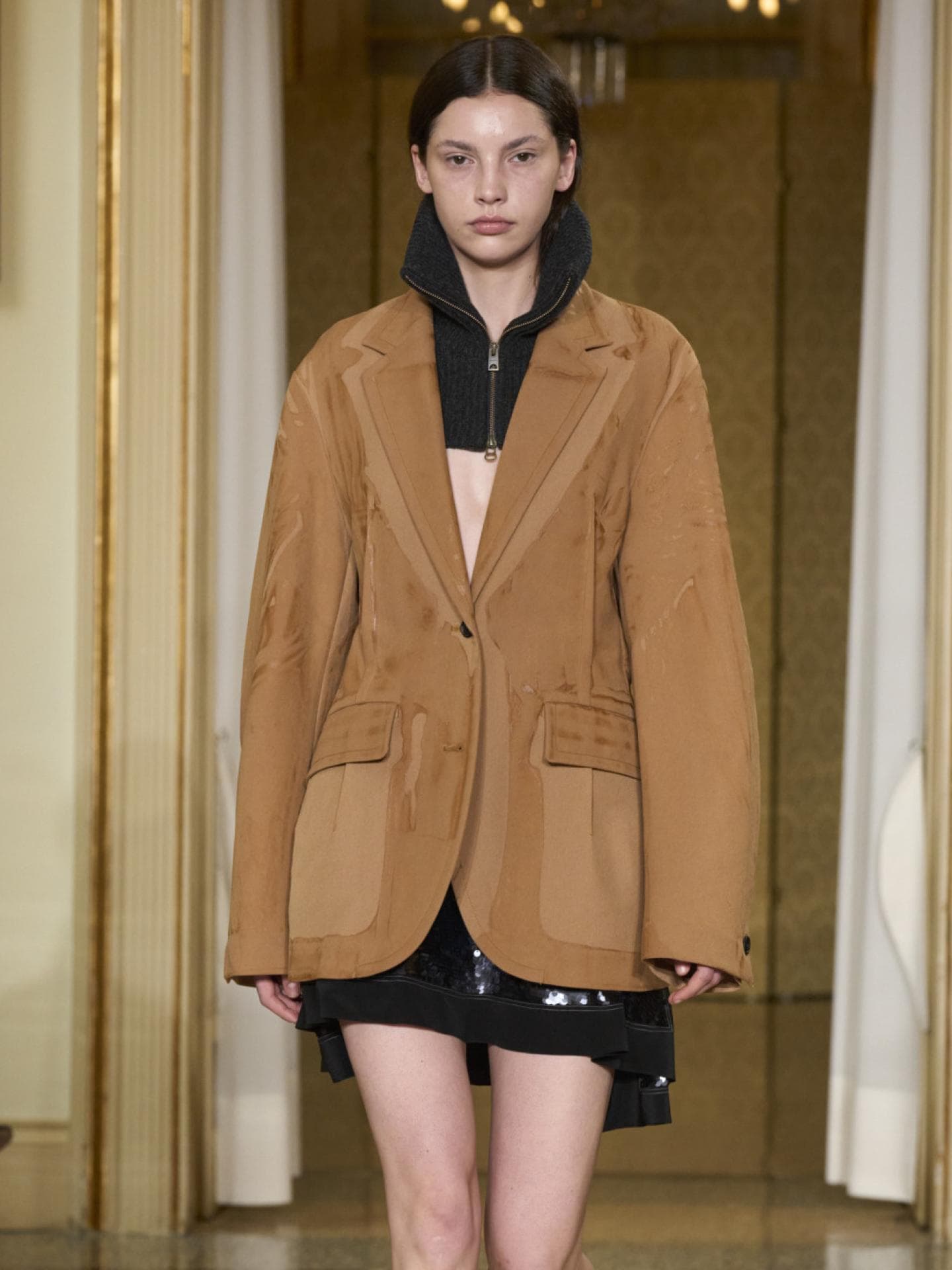 Cognacfarbene Jacke