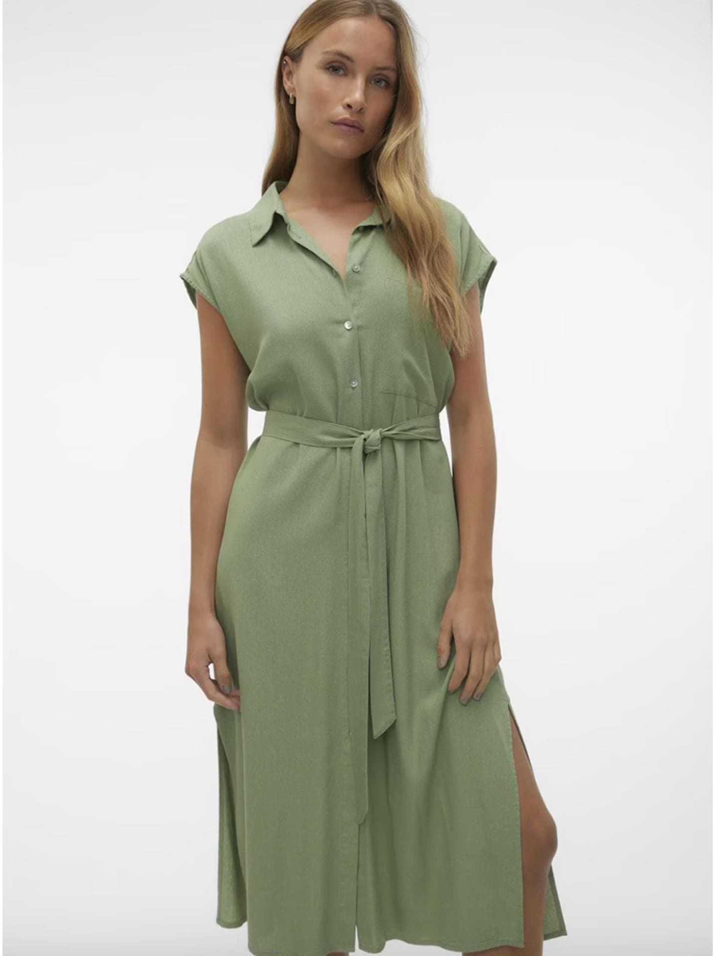 Grünes Hemdblusenkleid von Vero Moda