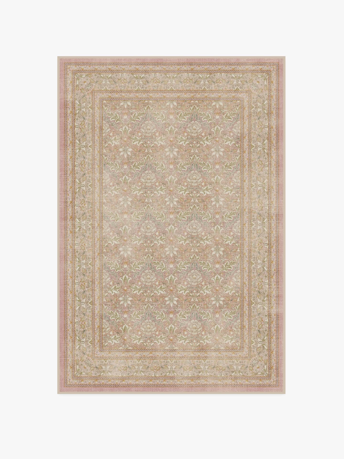 Ruggable x Morris & Co. Severn Zartrosa Teppich