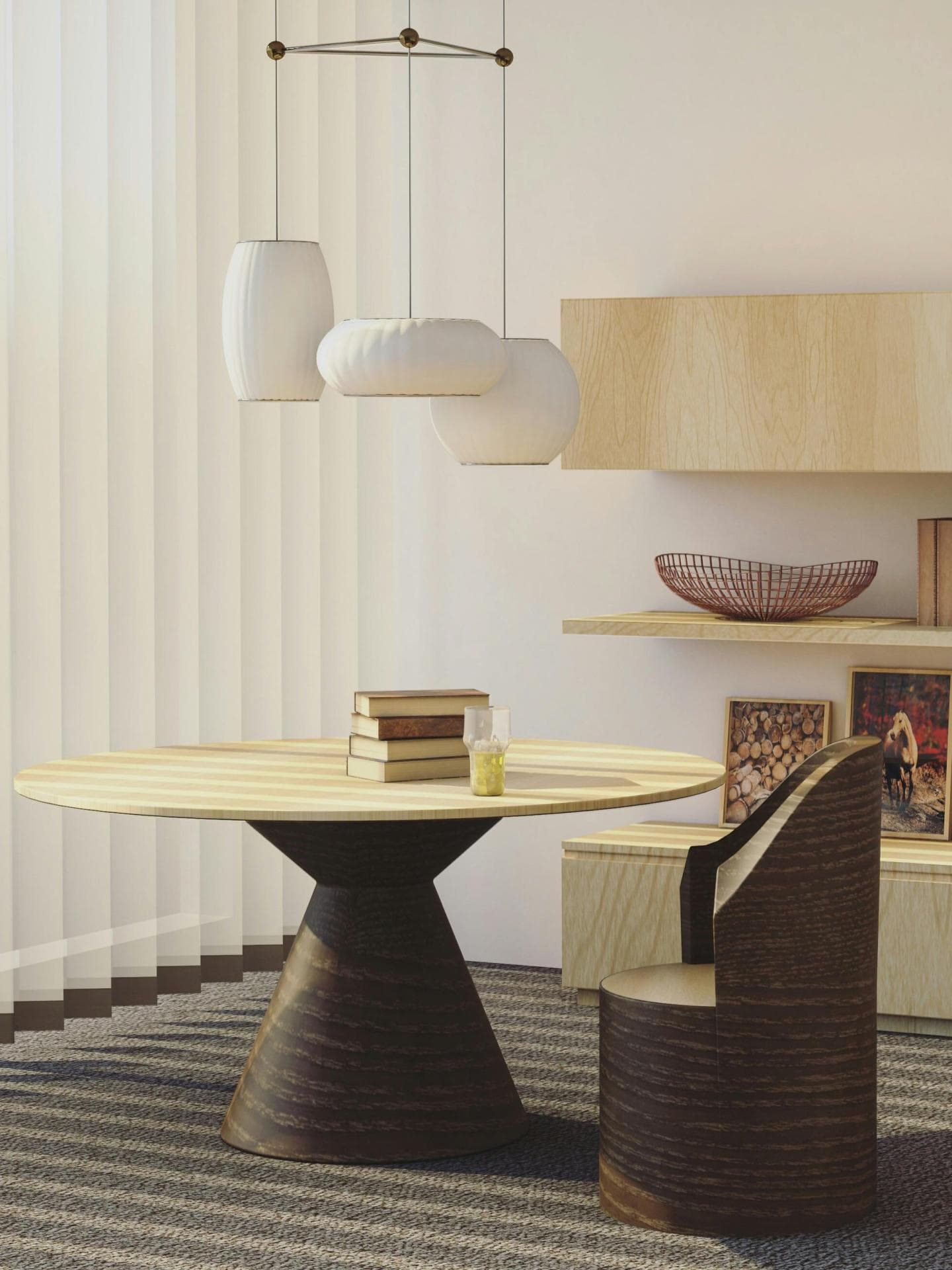 Deko-Tipps Zuhause Esszimmer mit großer Lampe