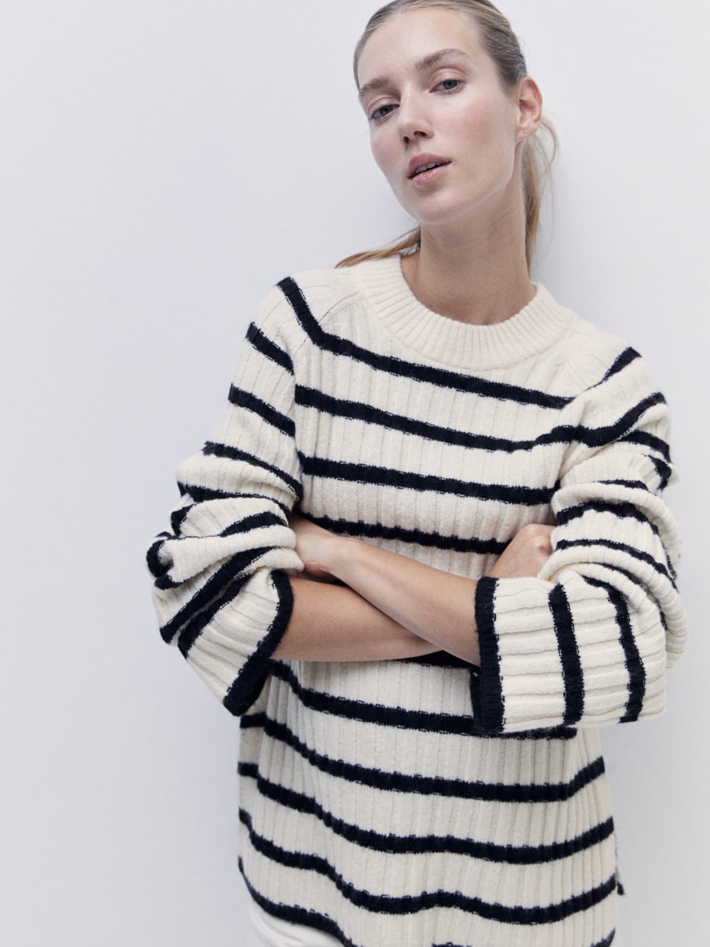 Gestreifter Pullover