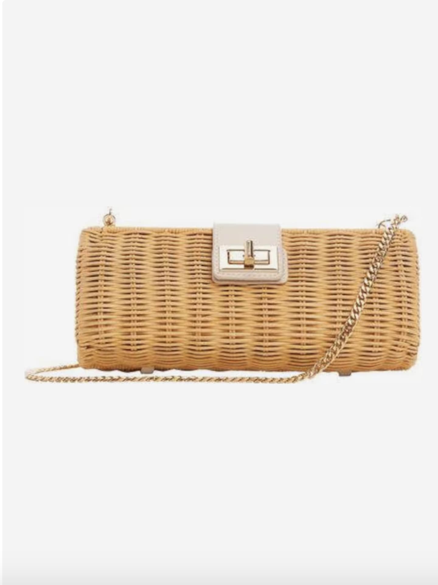 Clutch aus Rattan von Mango