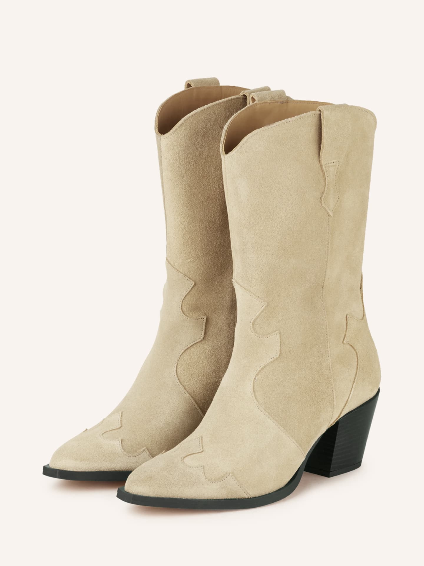 Cowboystiefel in Beige