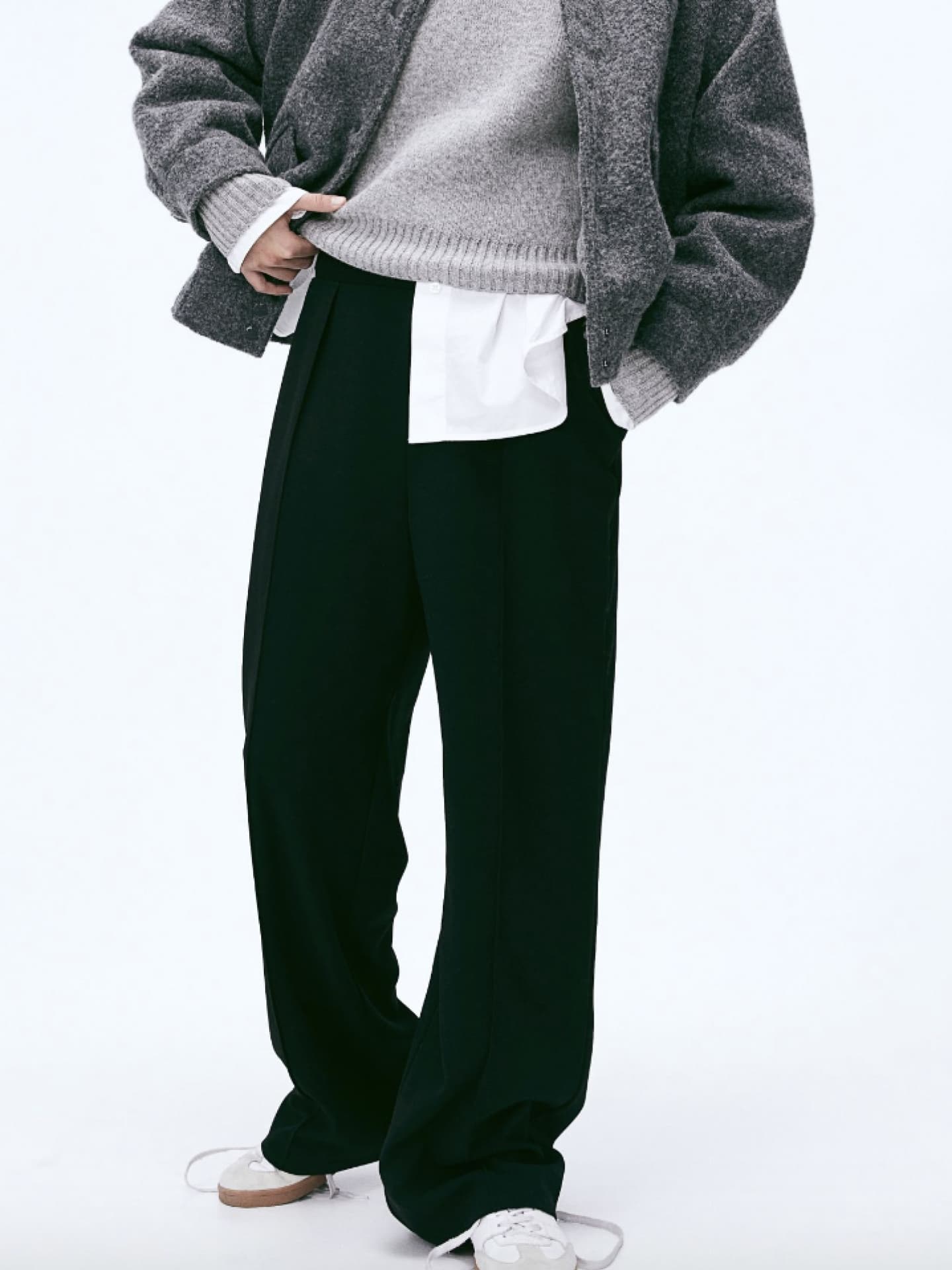 Schwarze Stoffhose von H&M