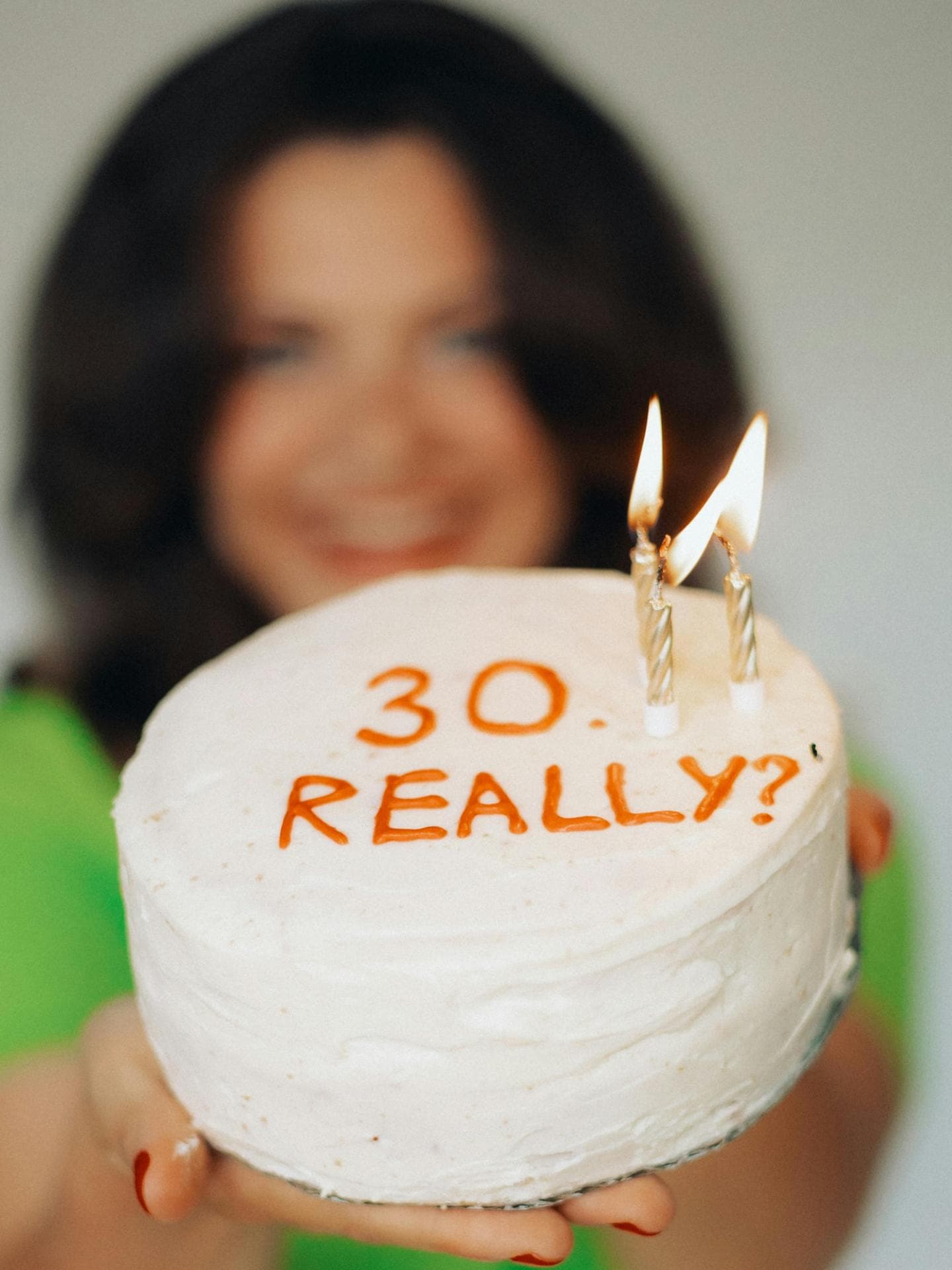Kuchen mit 30 drauf