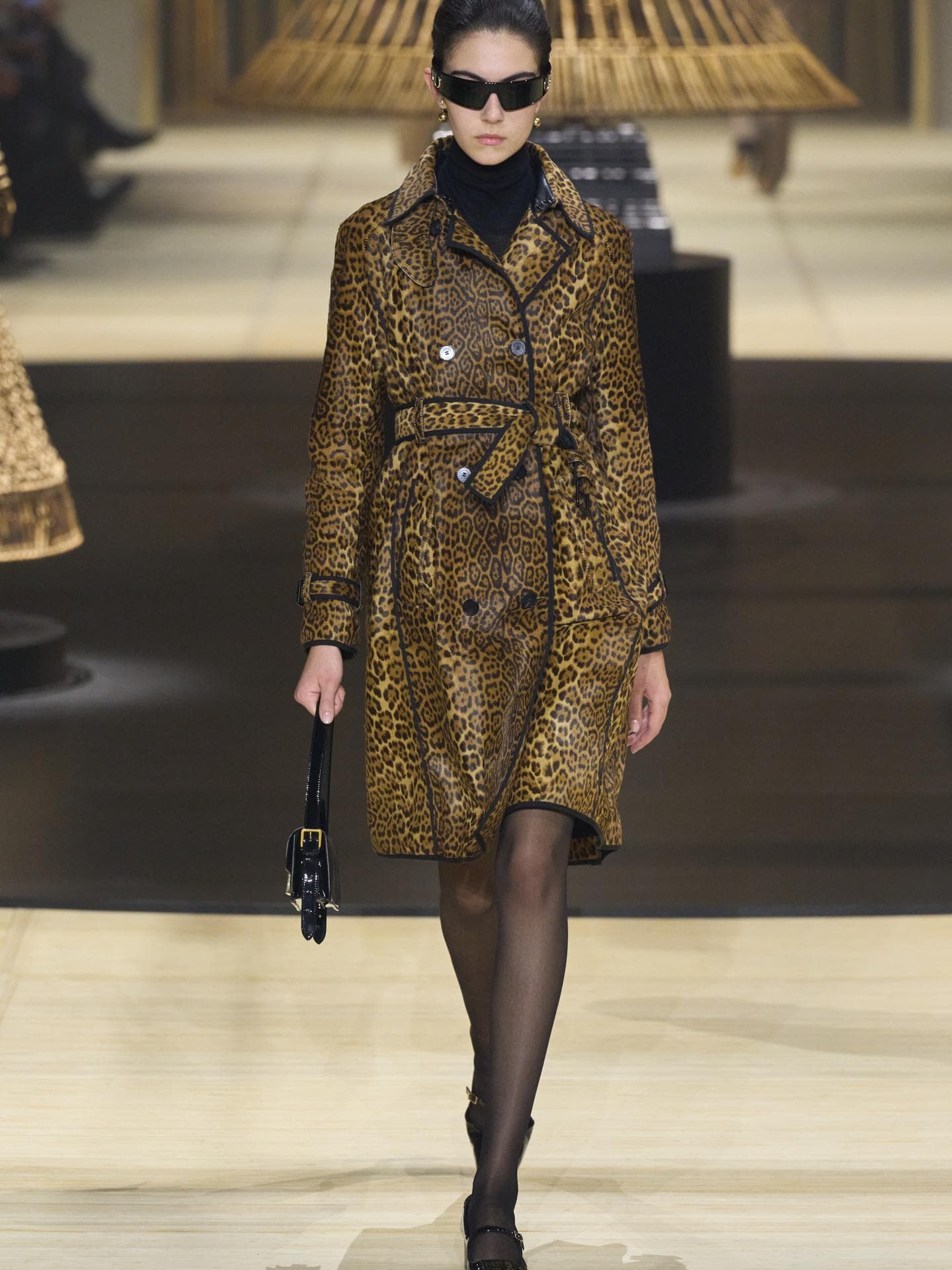 Mantel-Trends Leoprint-Mantel bei Christian Dior