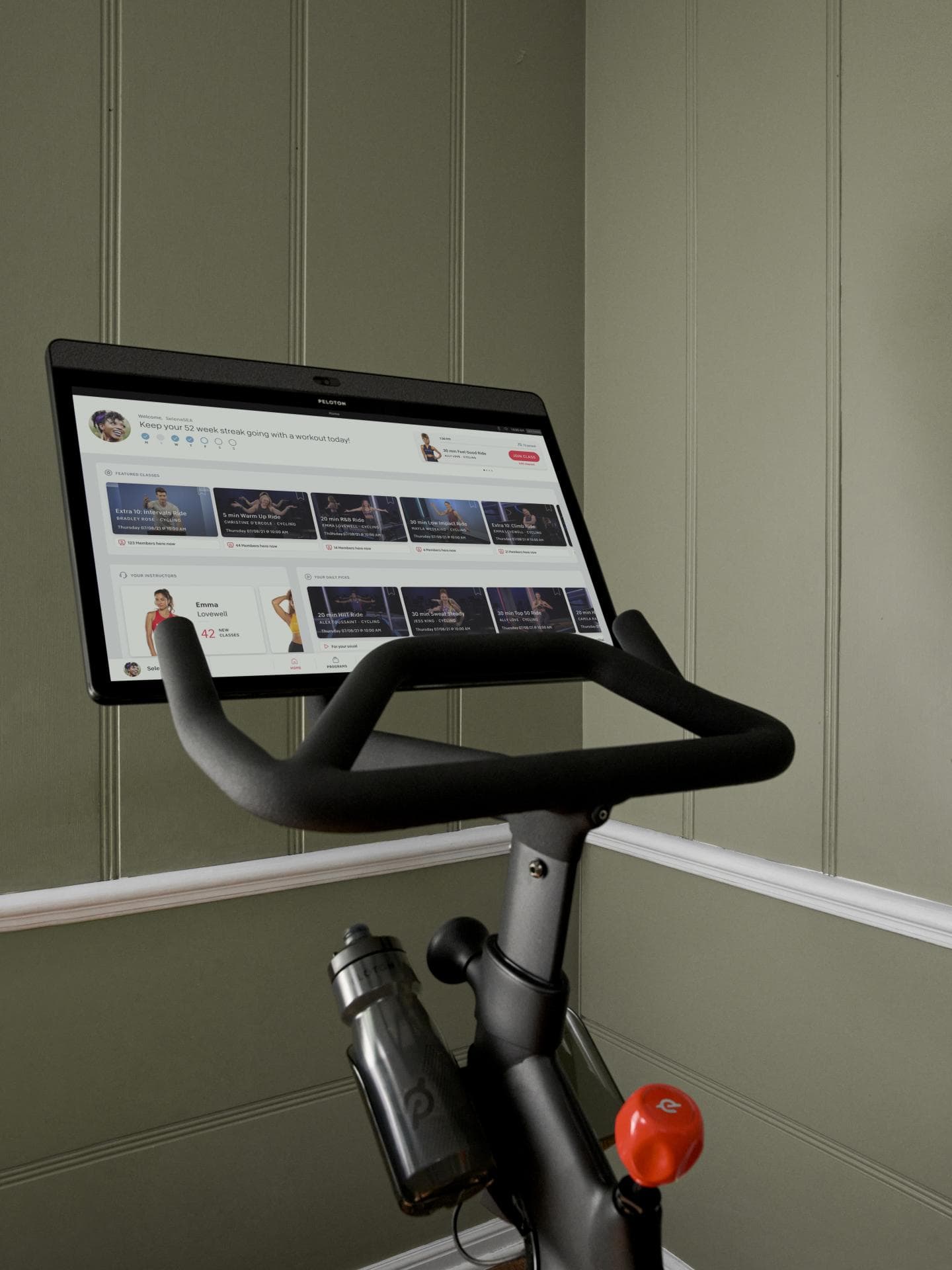 Peloton Bike Bildschirm