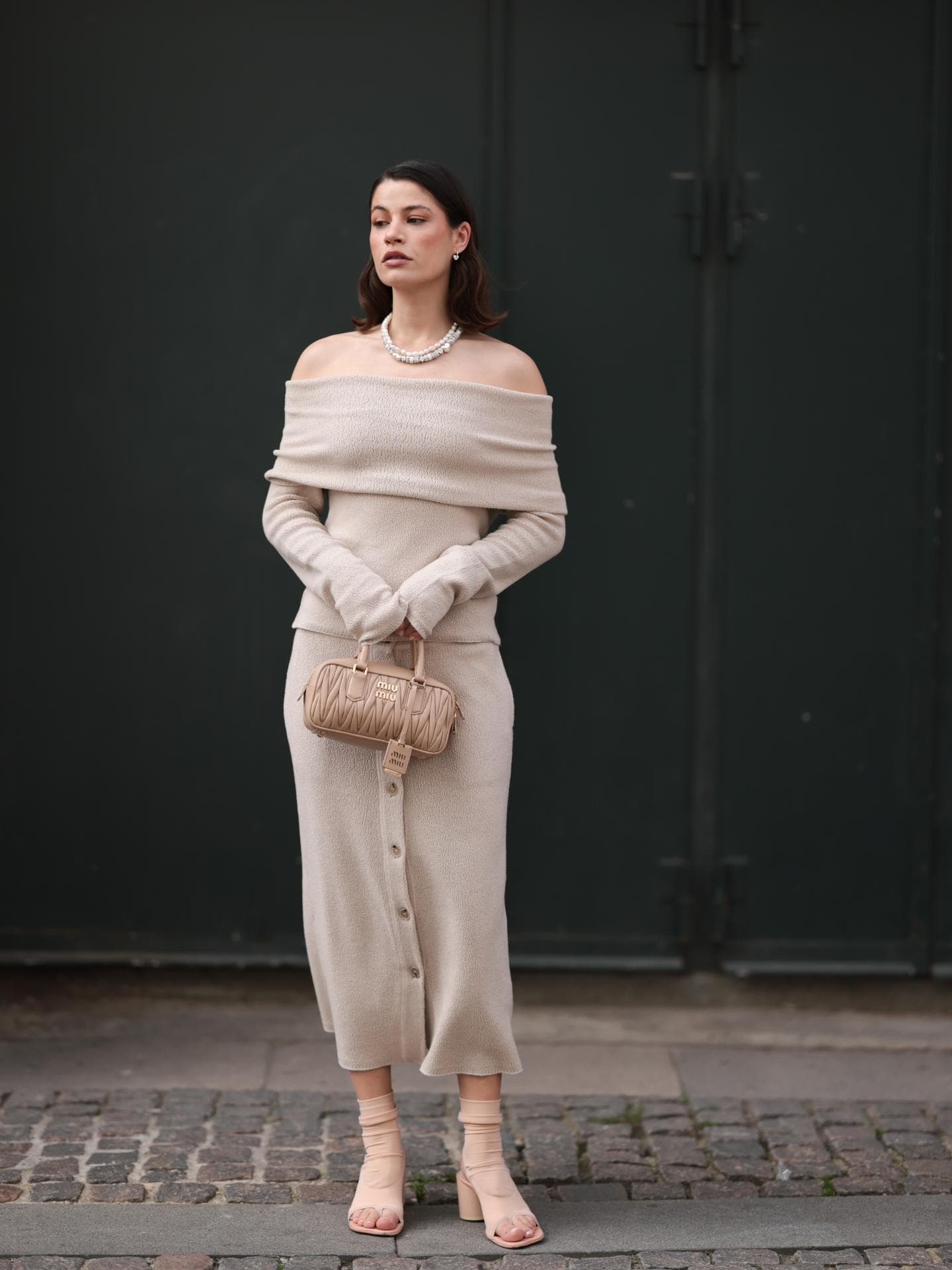 Elegant gestylter Strickpullover