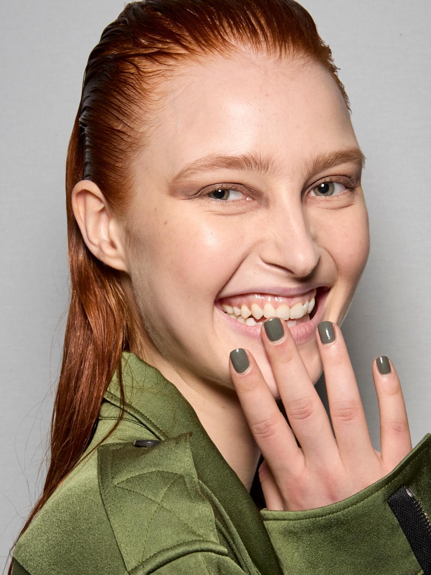 Olive Green Nails