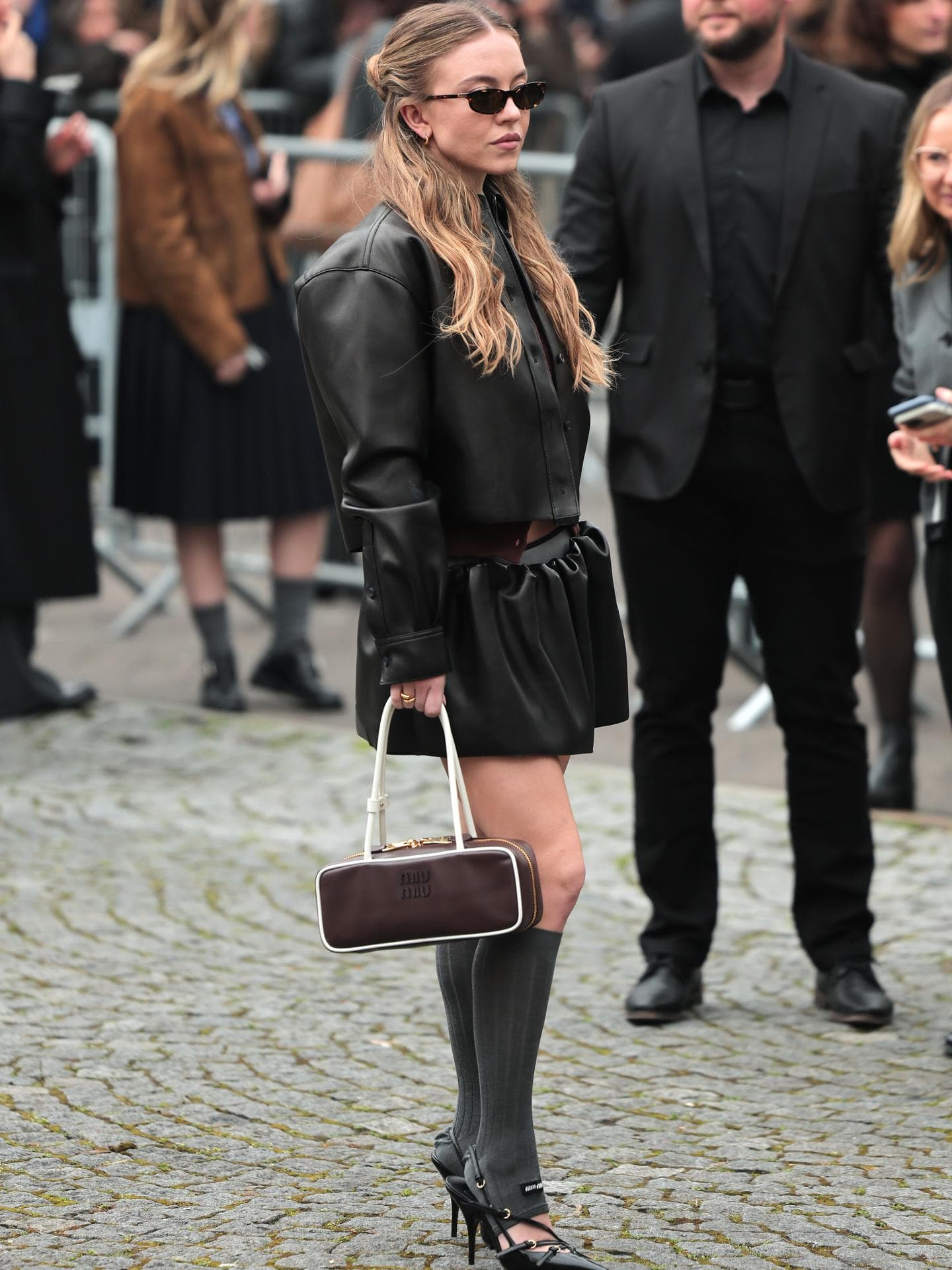 Double Leder Sydney Sweeney