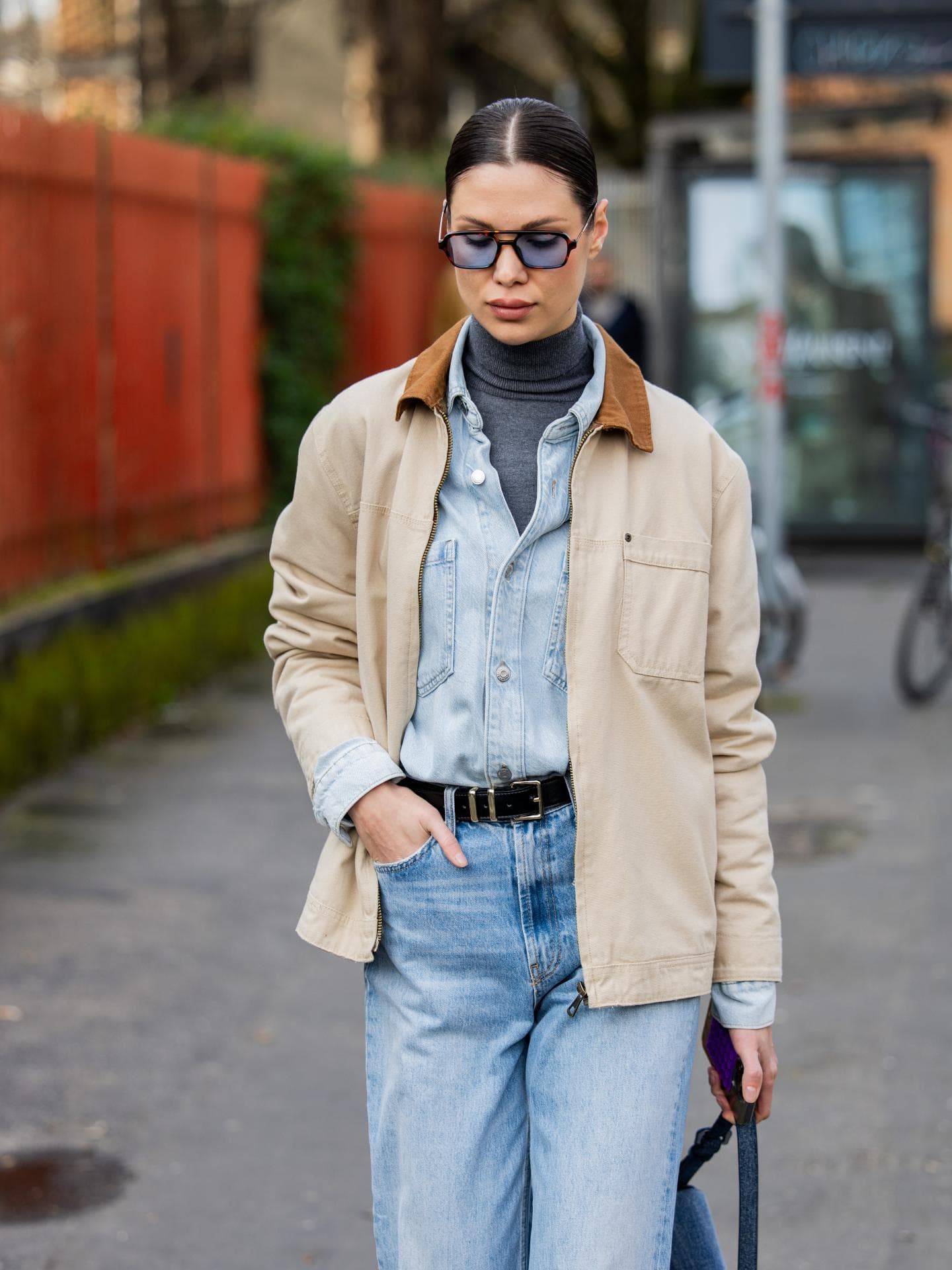 Jeanshemd zu Jeanshose