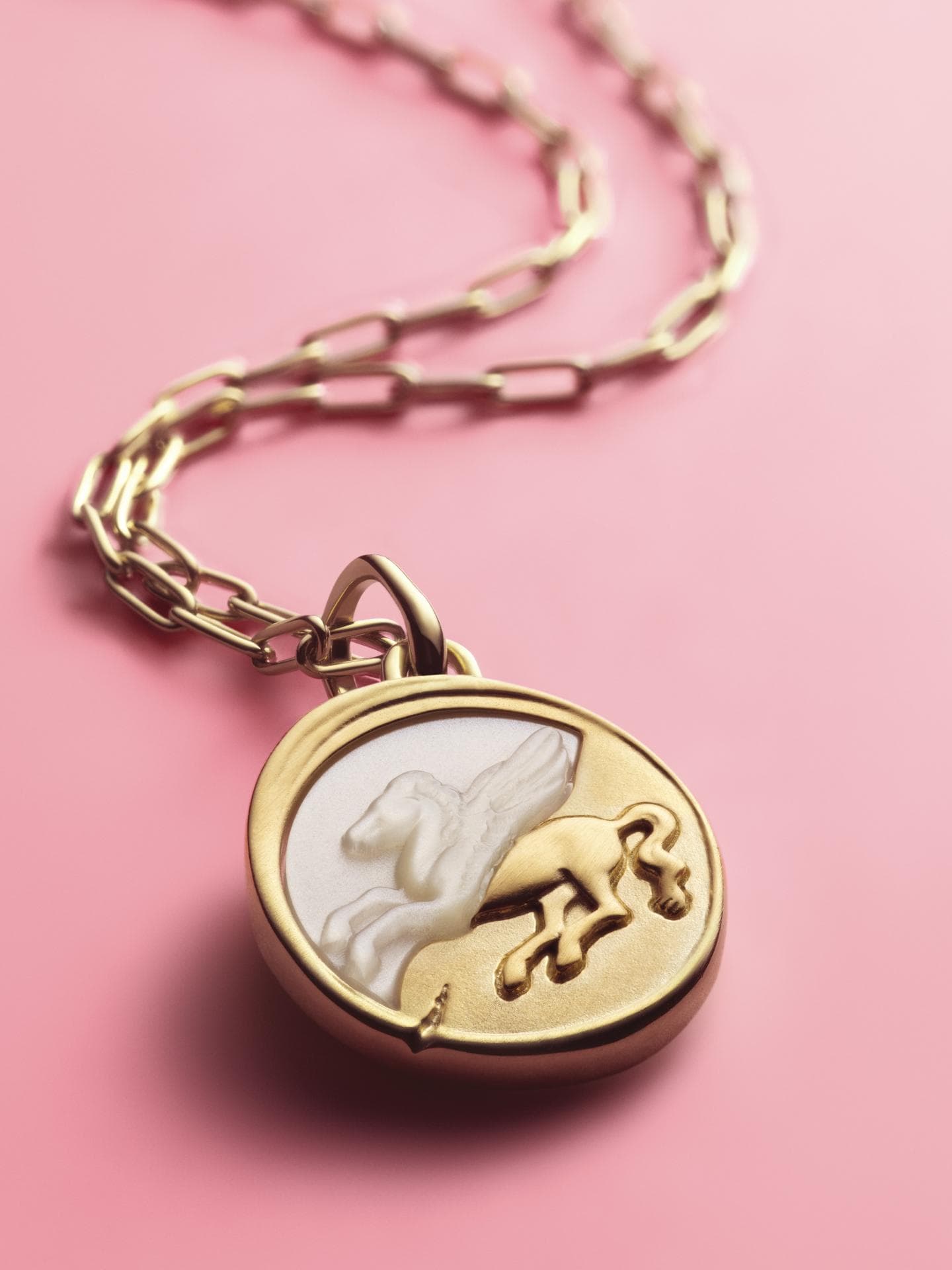 Der Pegasus symbolisiert Freiheit, unbegrenzte Möglichkeiten und die Kraft der Träume. Verstärkt wird die Bedeutung durch die Inschrift „Ex Amino“ („Von Herzen“).