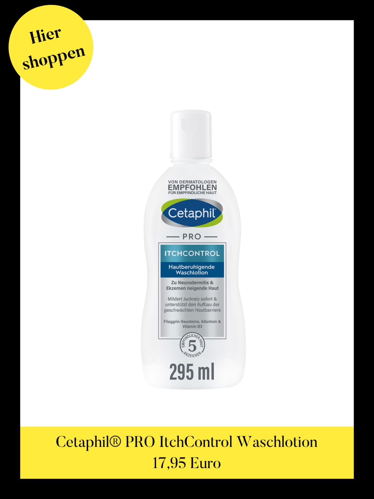 Cetaphil® PRO ItchControl Hautberuhigende Waschlotion