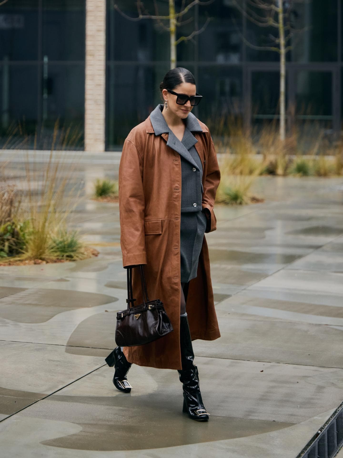 Gili Biegun Stiefel aus Lackleder Gili Biegun Stiefel aus Lackleder