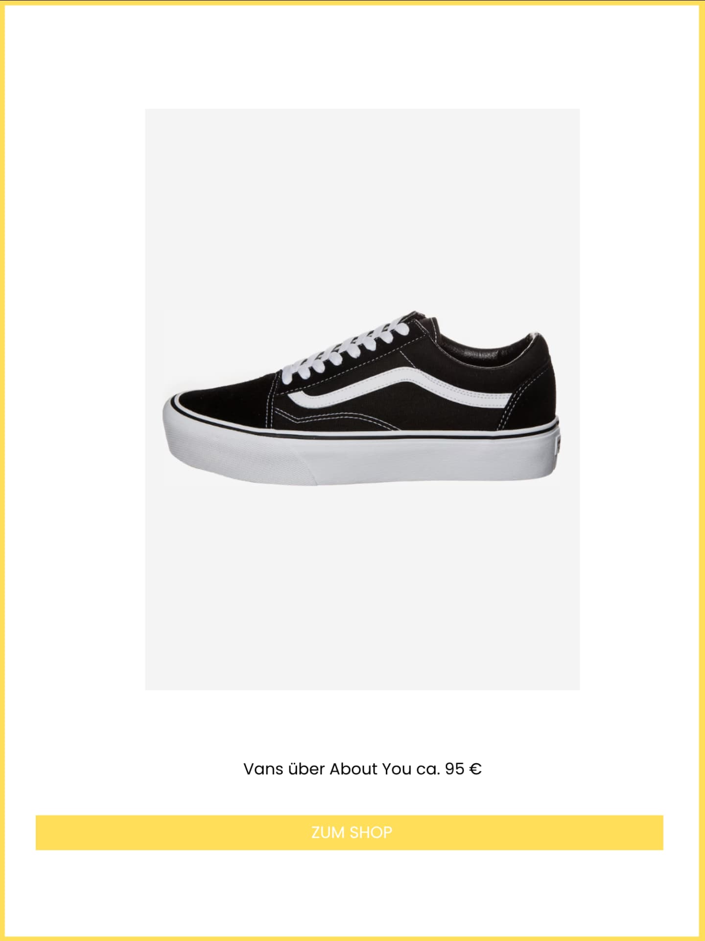 Fashion Girls wissen, dass die Vans Old Skool Sneaker im Frühling 2026 der It-Schuh ist