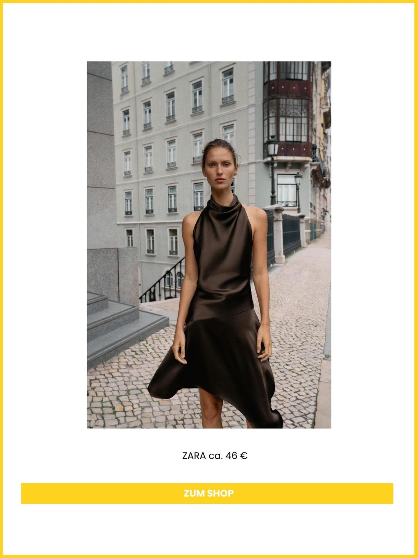 Zara Minikleid braun