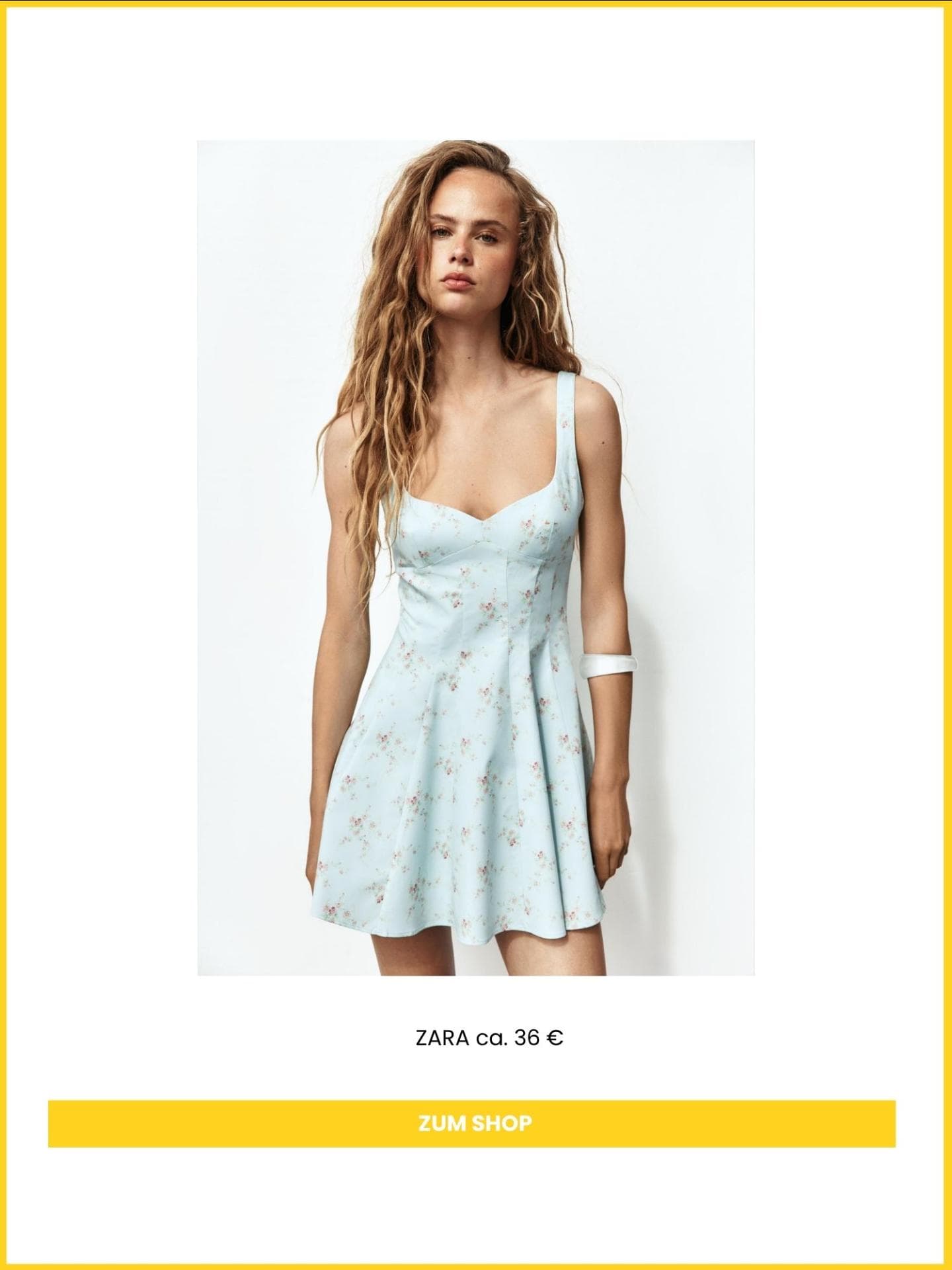 Zara Minikleid hellblau