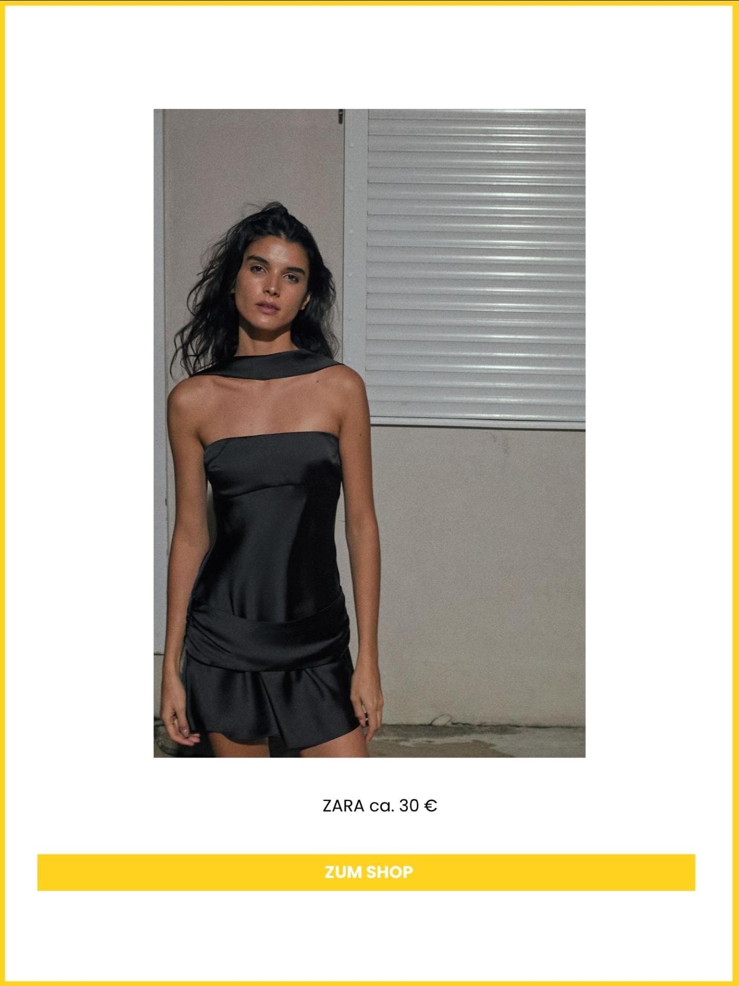 Zara Minikleid schwarz