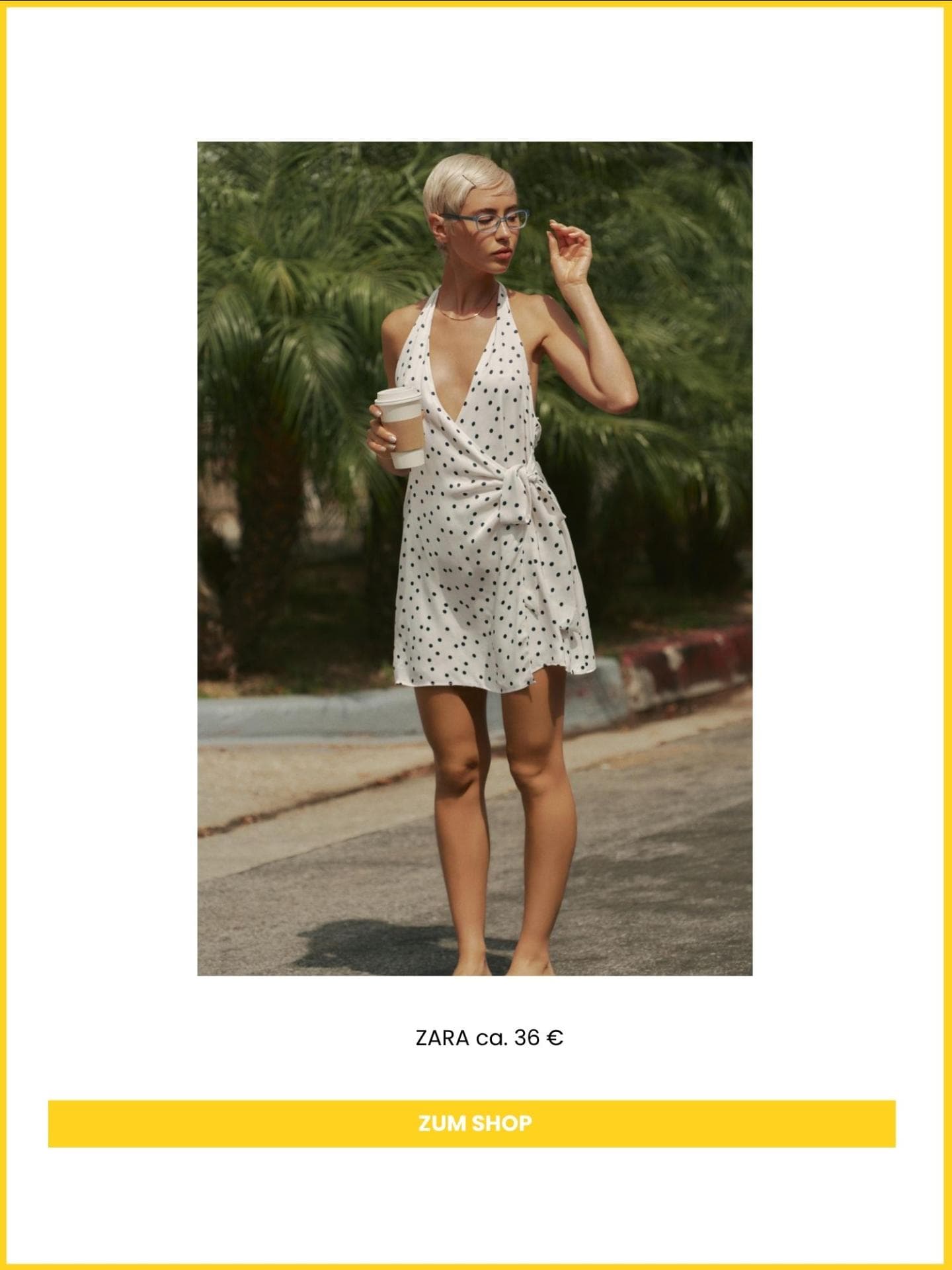 Zara Minikleid weiß