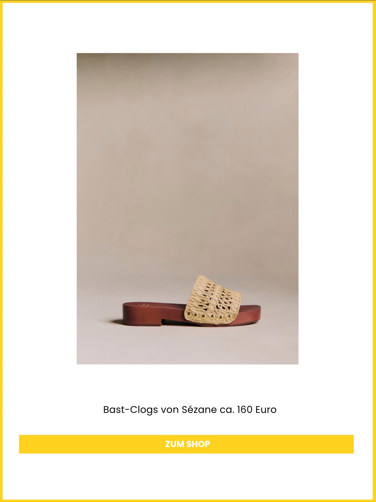 Sommer als Schuh: Die Sézane-Clogs werten 2026 jeden Look auf