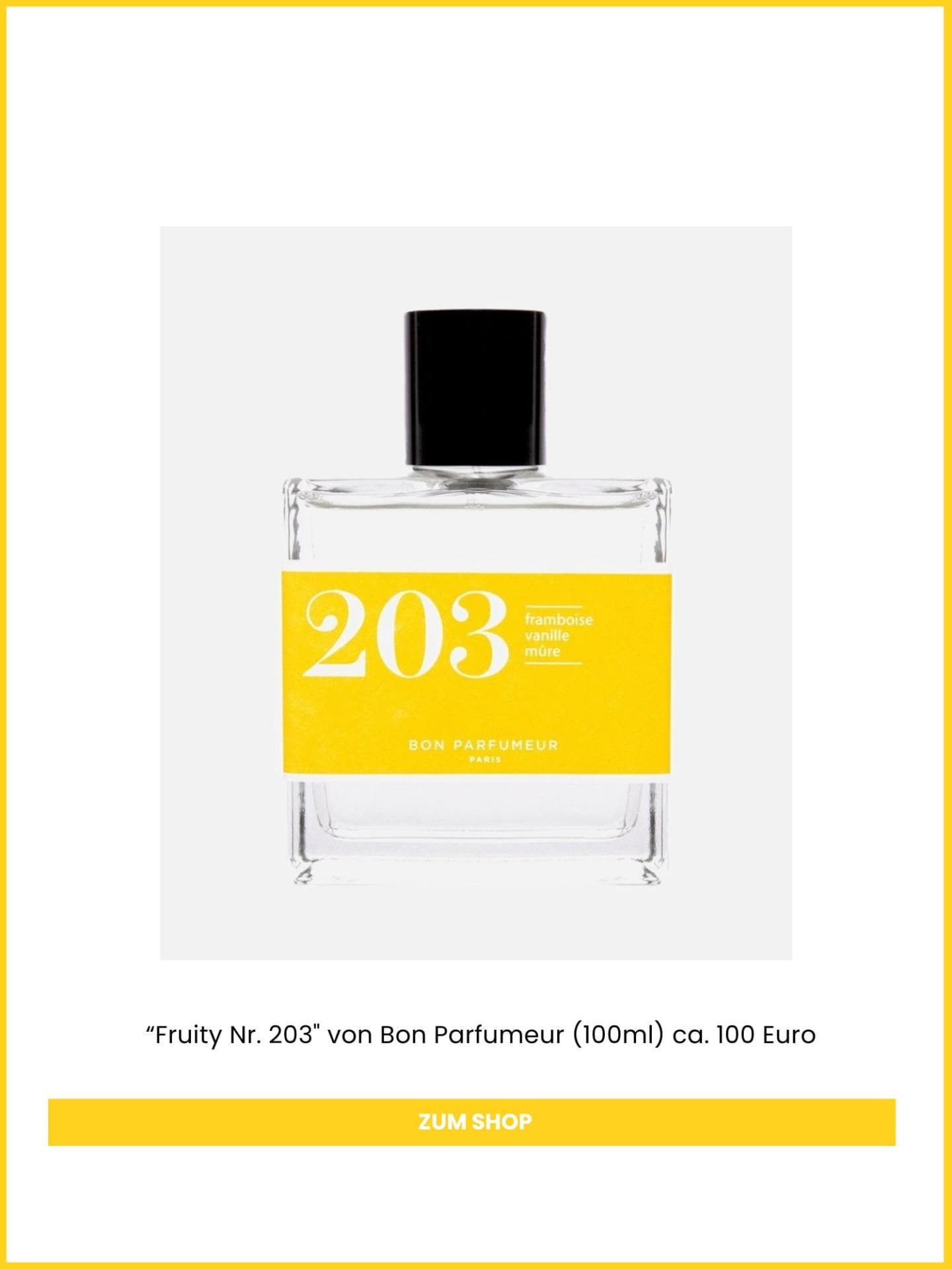 "Fruity Nr. 203" von Bon Parfumeur "Fruity Nr. 203" von Bon Parfumeur