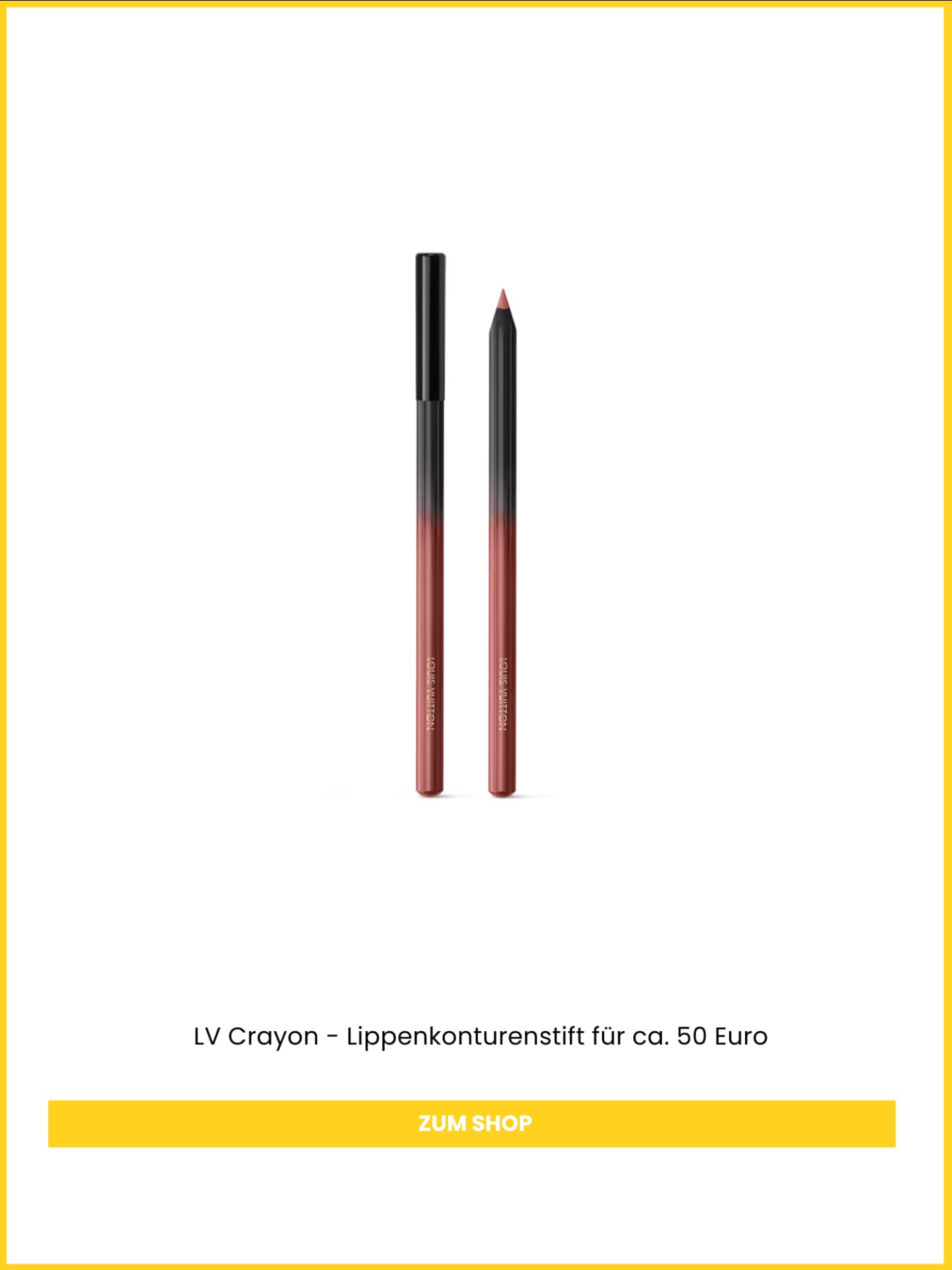 Der Lipliner von Louis Vuitton fühlt sich auf den Lippen wie Luxus an Der Lipliner von Louis Vuitton fühlt sich auf den Lippen wie Luxus an