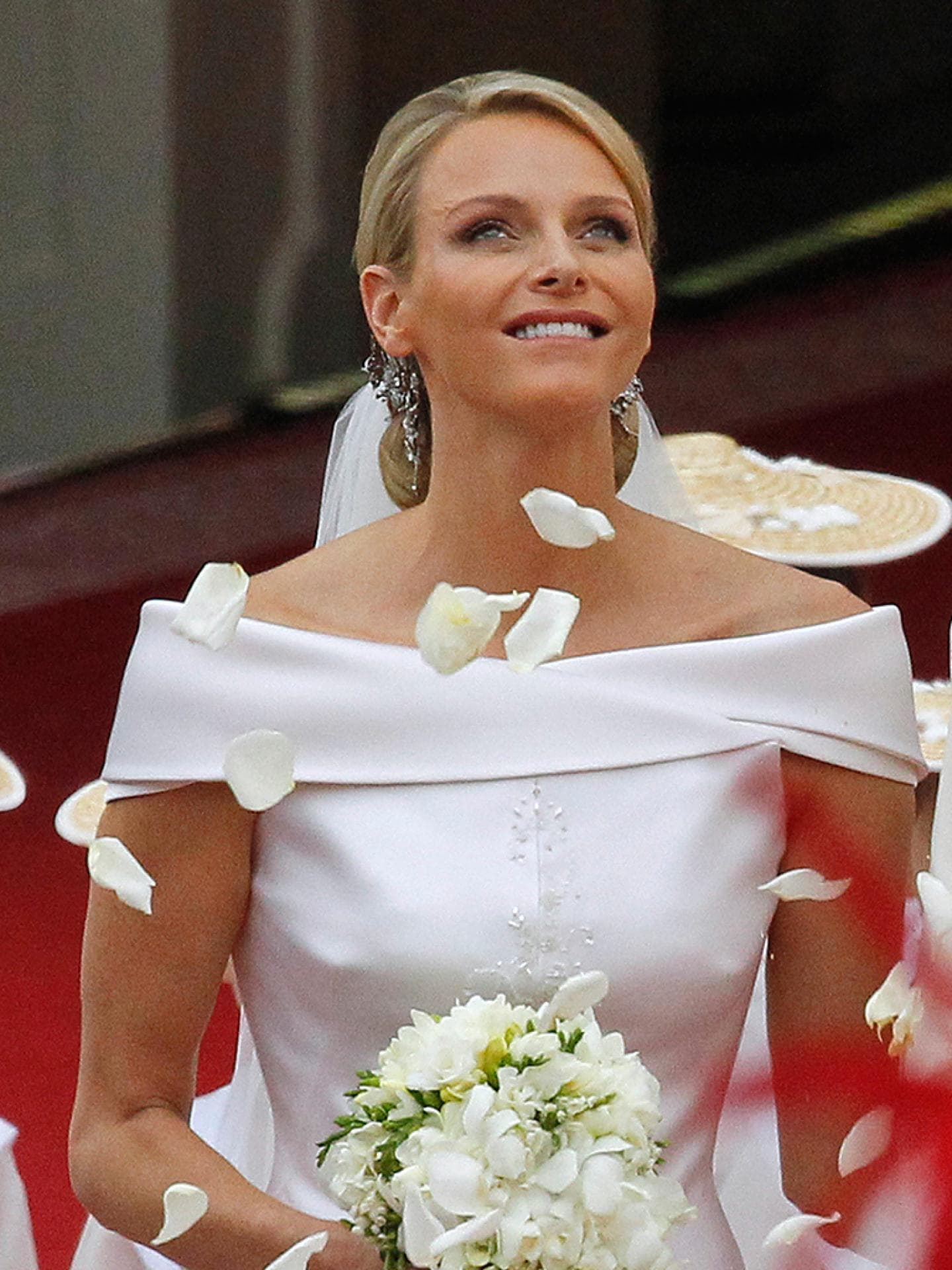 Charlene Wittstock's Hochzeitsfrisur
