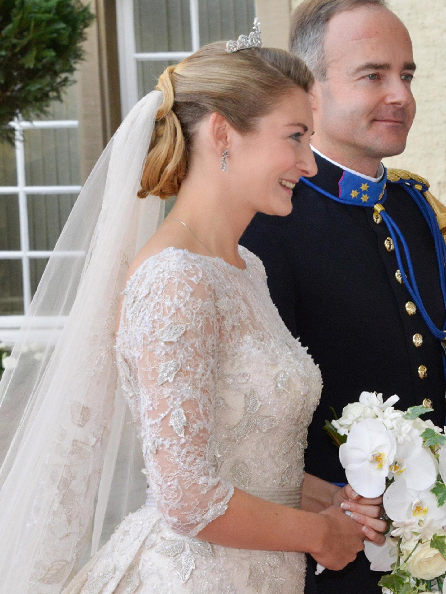 Stephanie von Luxemburg für ihre Hochzeit in 2012