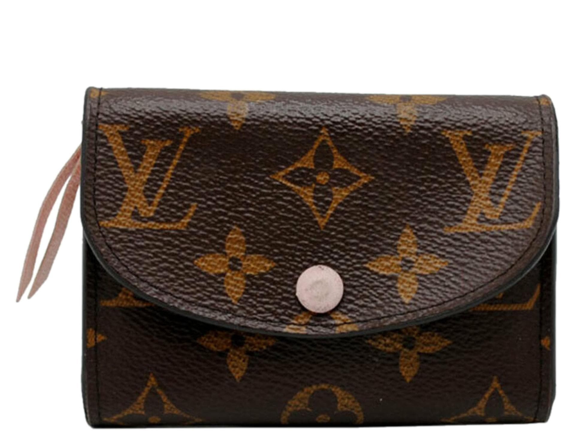 Louis Vuitton Portemonnaie aus Canvas in Braun