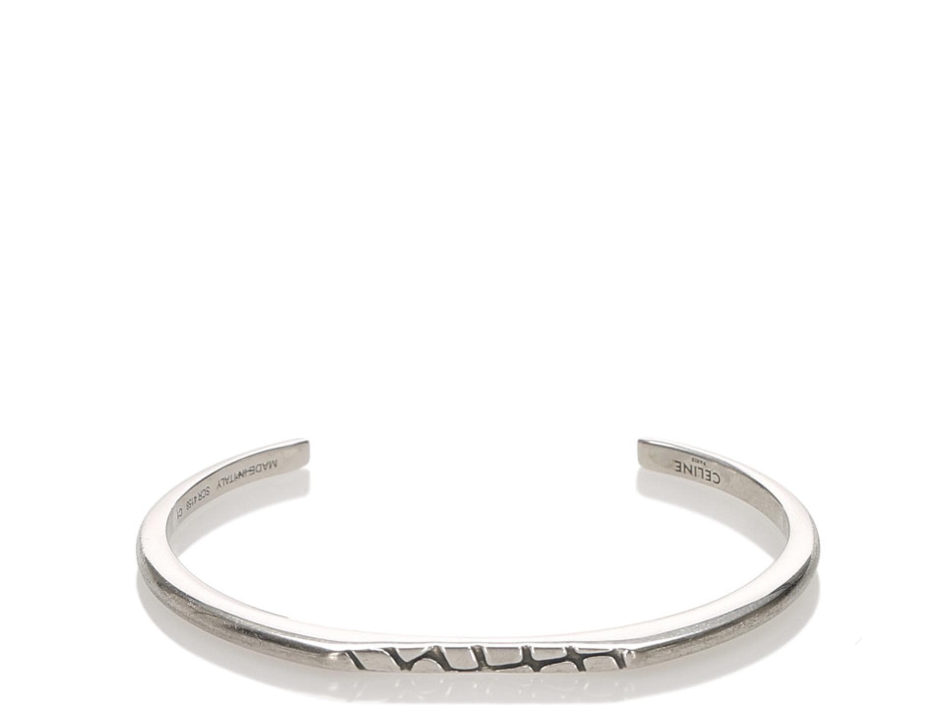 Celine Animals Bangle Armband silber