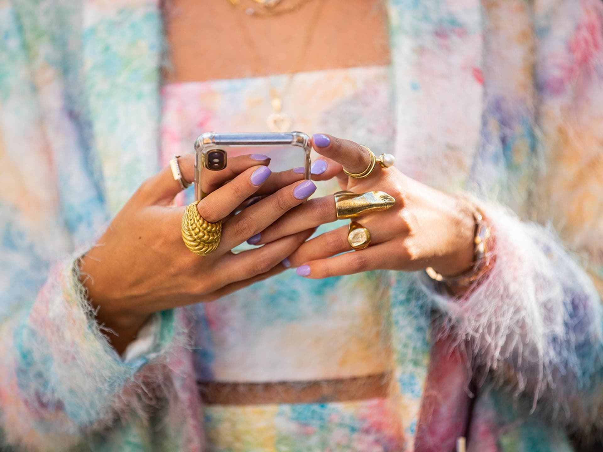 Nagellack in pastell