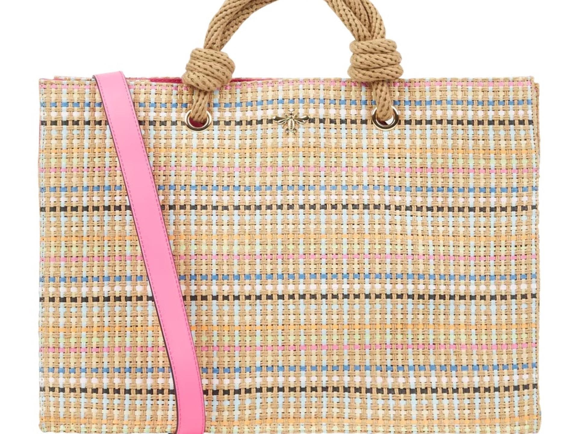 Shopper aus Stroh beige