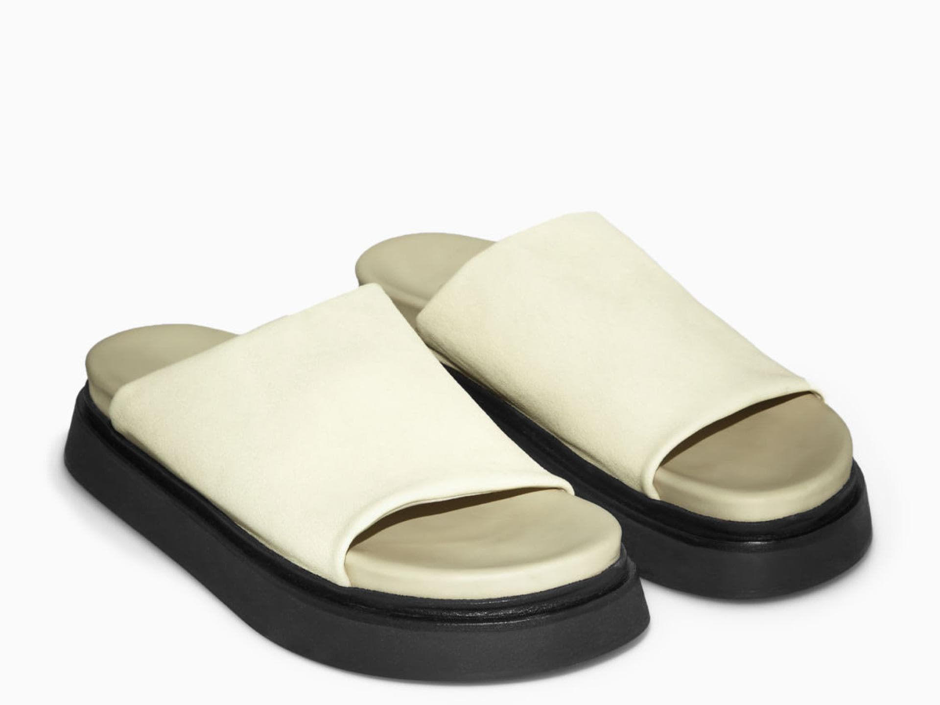 Lederplattform weiß Schuhe Plateau COS