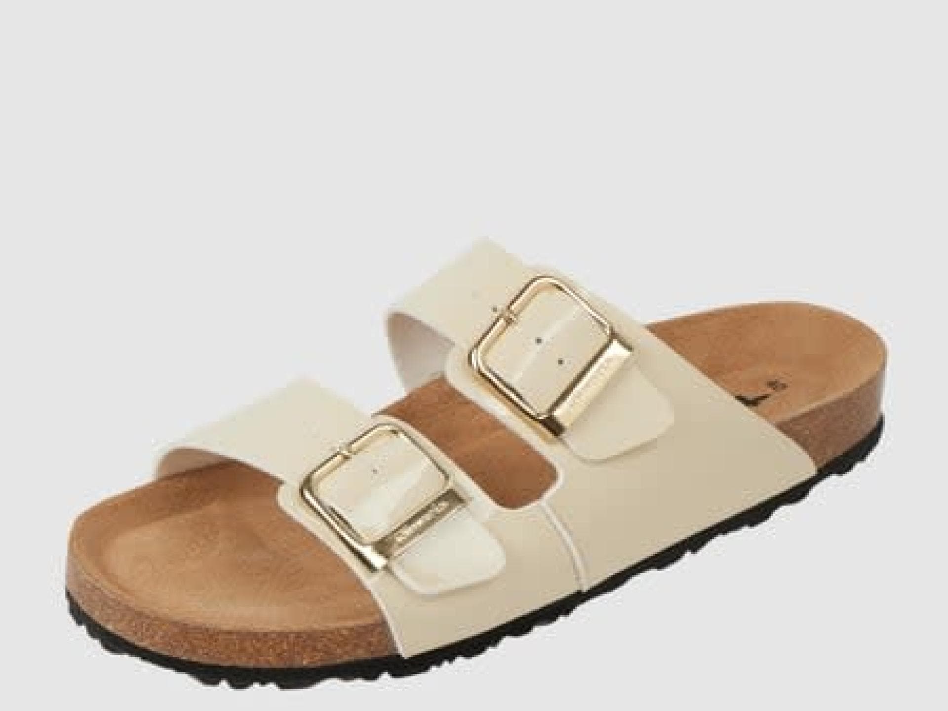 Tamaris Sandalen in Lack-Optik - Beige