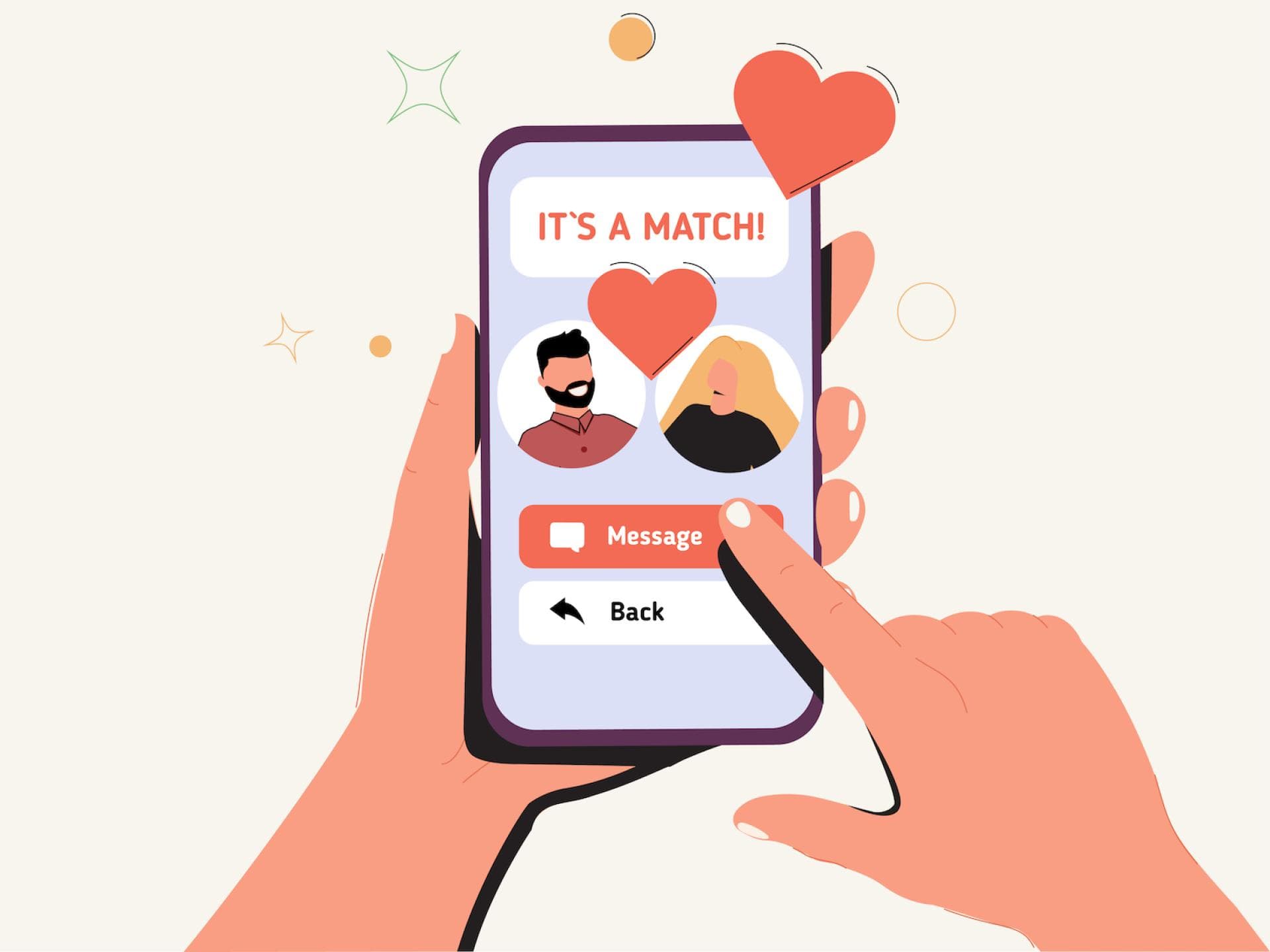 Tinder swipen Grafik