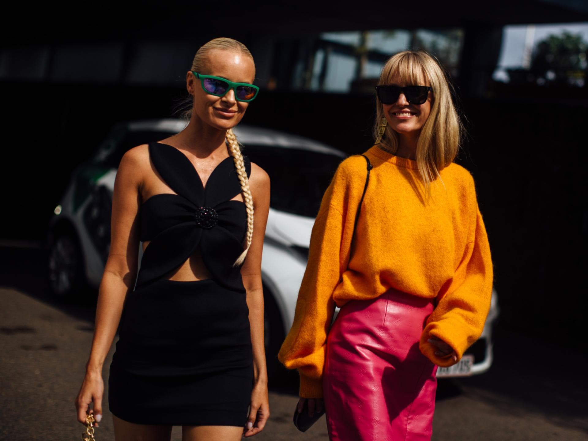 Kopenhagen Fashion Week Streetstyle zwei Frauen Kopenhagen Fashion Week Streetstyle zwei Frauen