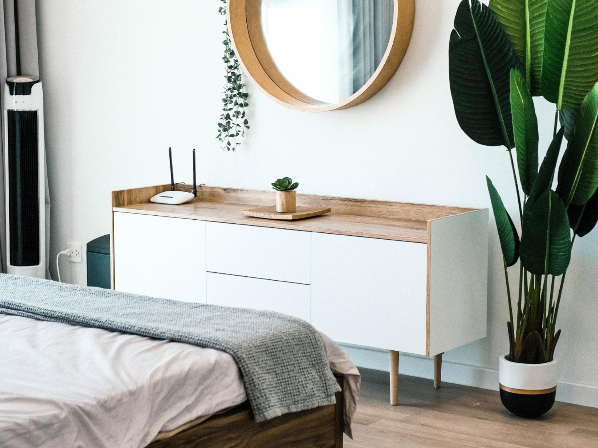 Schlafzimmer Einrichtung Bett Kommode
