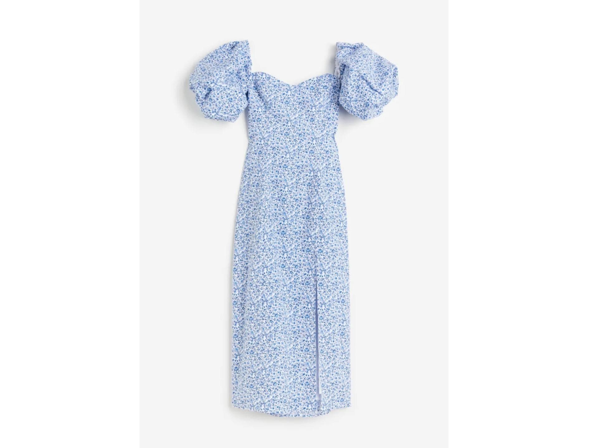 Midikleid Blumen H&M